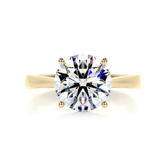 Kate Moissanite Ring -18K Yellow Gold