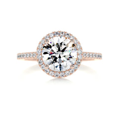 Layla Moissanite & Diamond Ring - 14K Rose Gold