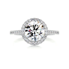 Layla Moissanite & Diamond Ring - 18K White Gold
