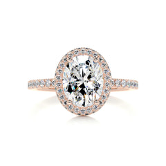 Parker Moissanite & Diamond Ring -14K Rose Gold