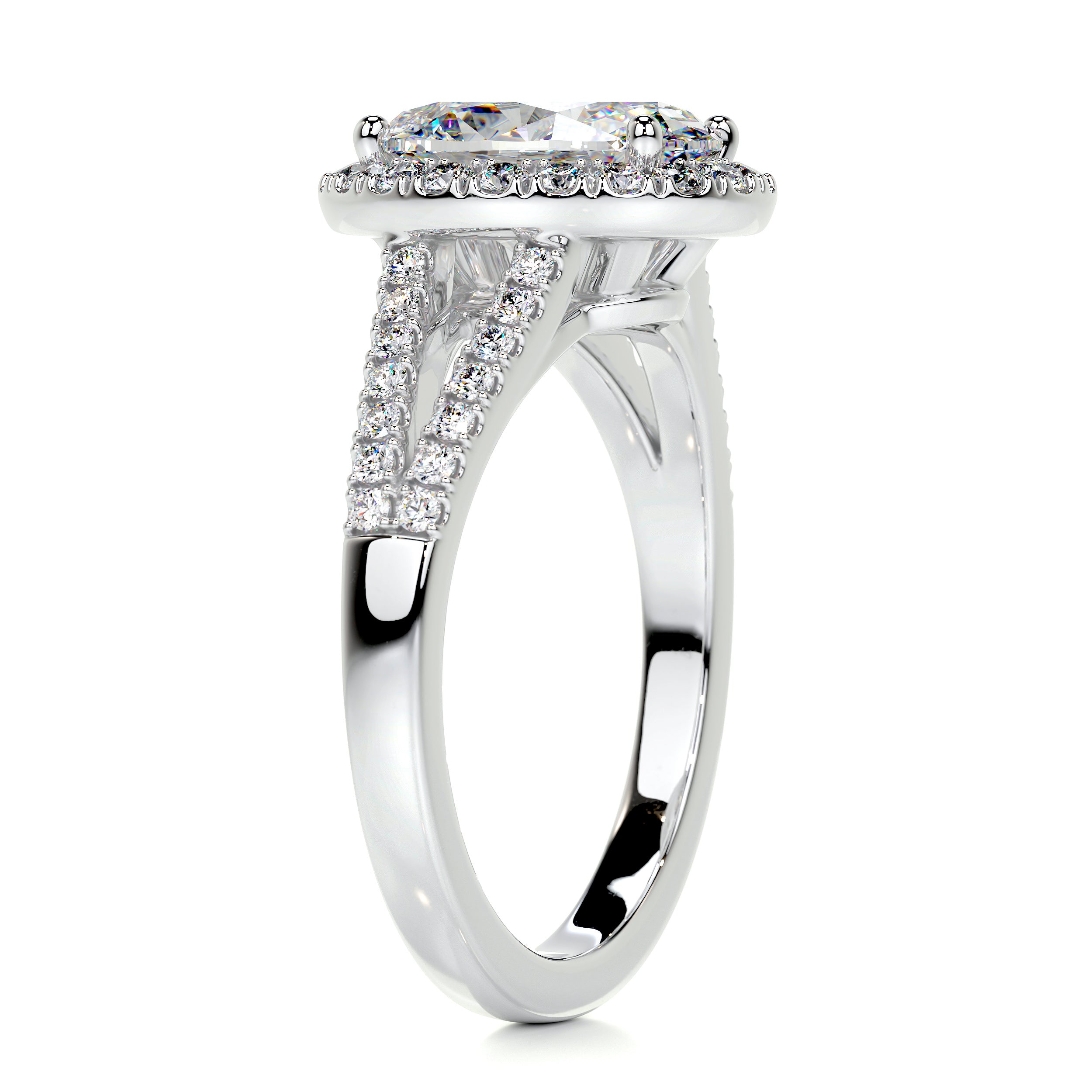 Blakely Moissanite & Diamonds Ring   (2.65 Carat) -Platinum