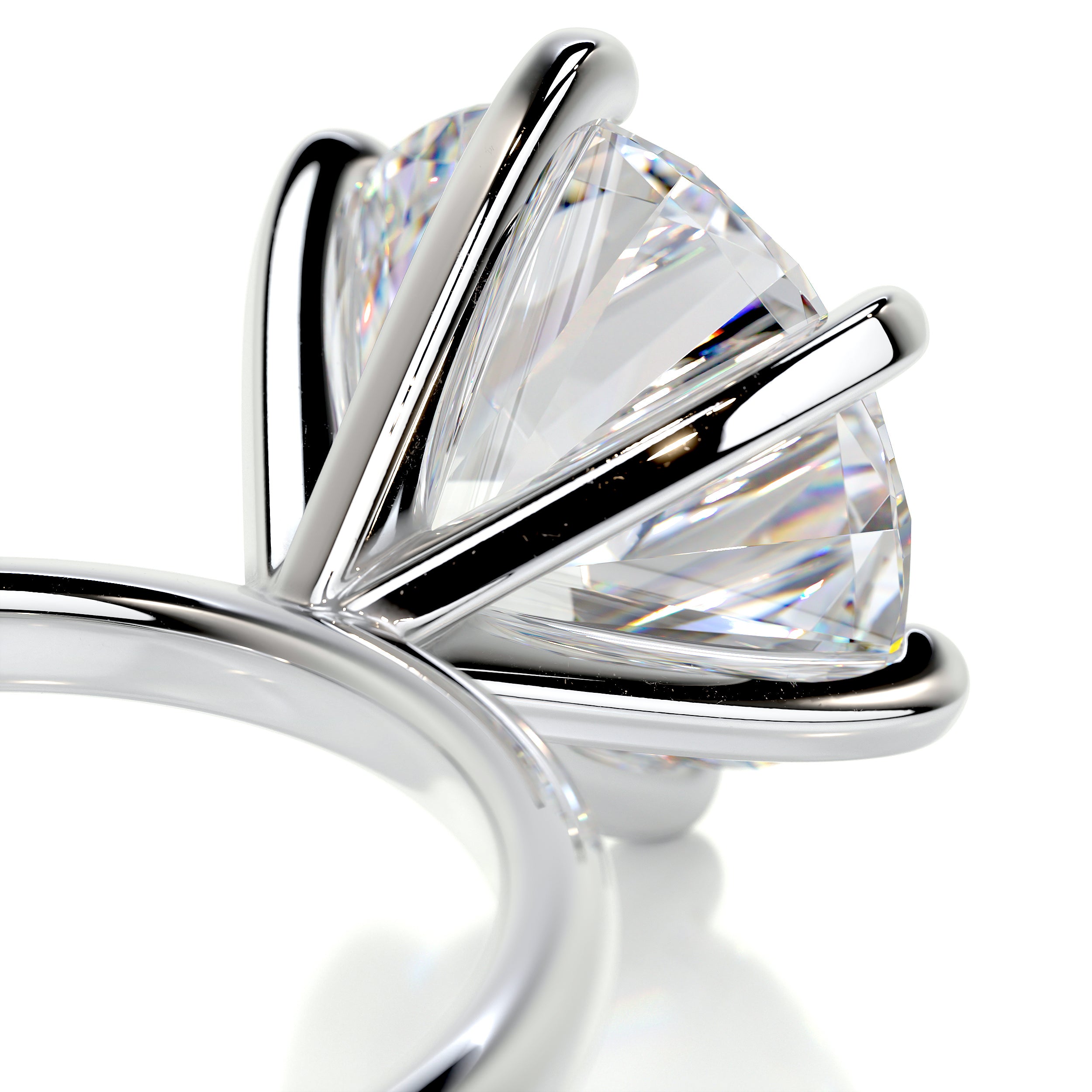 Samantha Moissanite Ring   (3.12 Carat) -Platinum