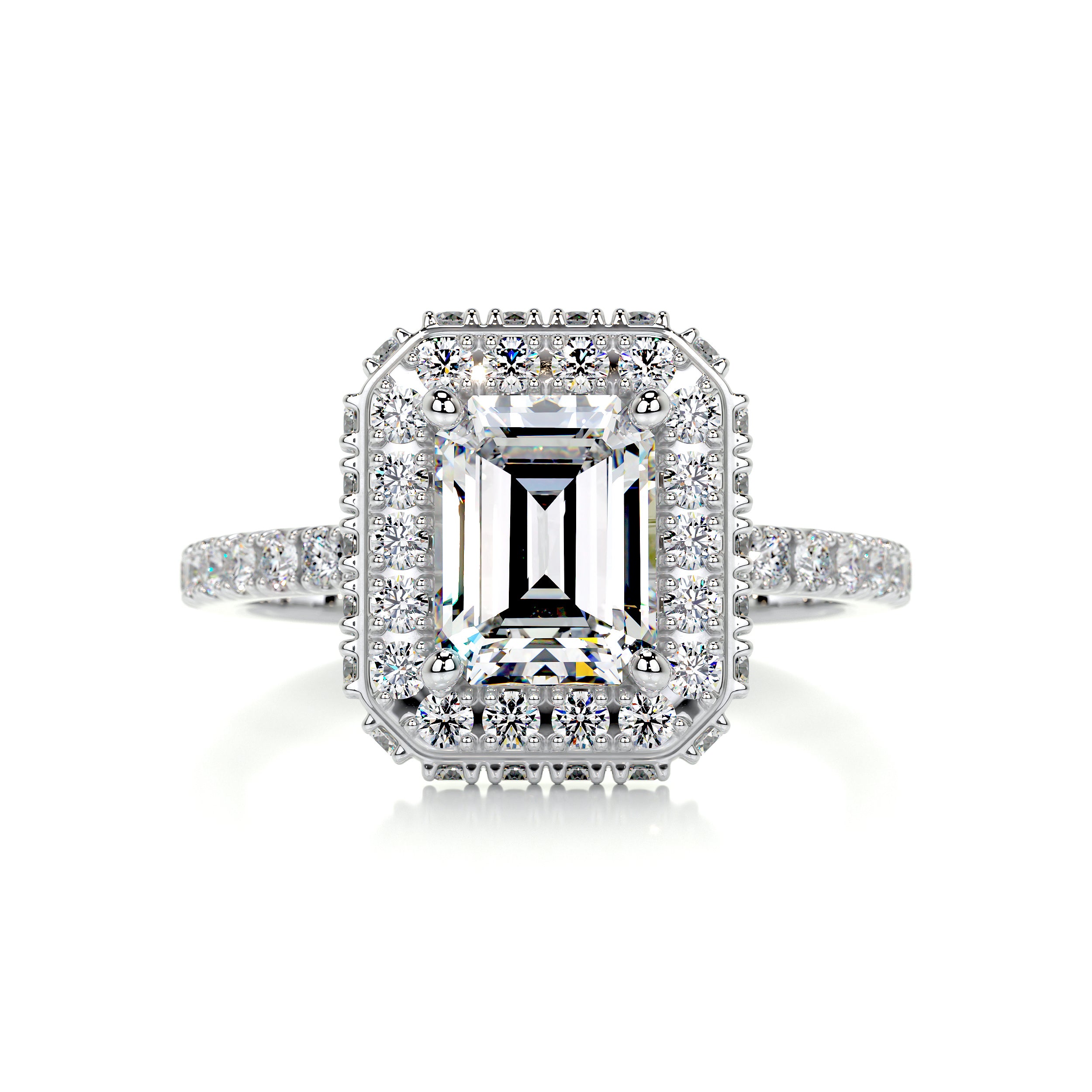 Lana Moissanite & Diamonds Ring   (2.5 Carat) -Platinum