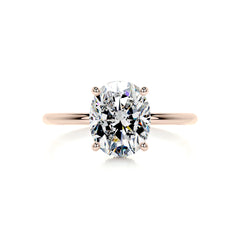 Willow Moissanite & Diamond Ring -14K Rose Gold