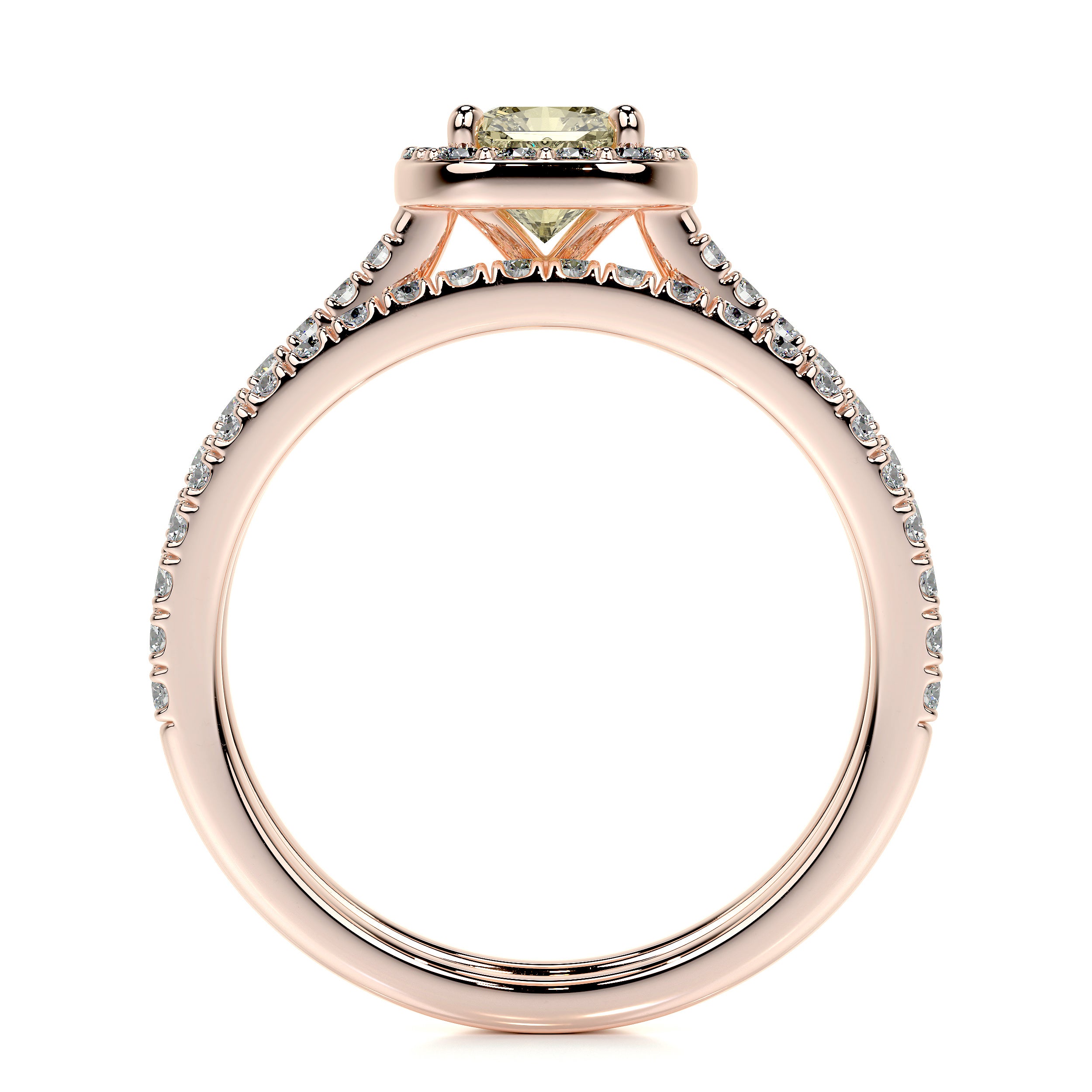 Cora Lab Grown Diamond Bridal Set -14K Rose Gold