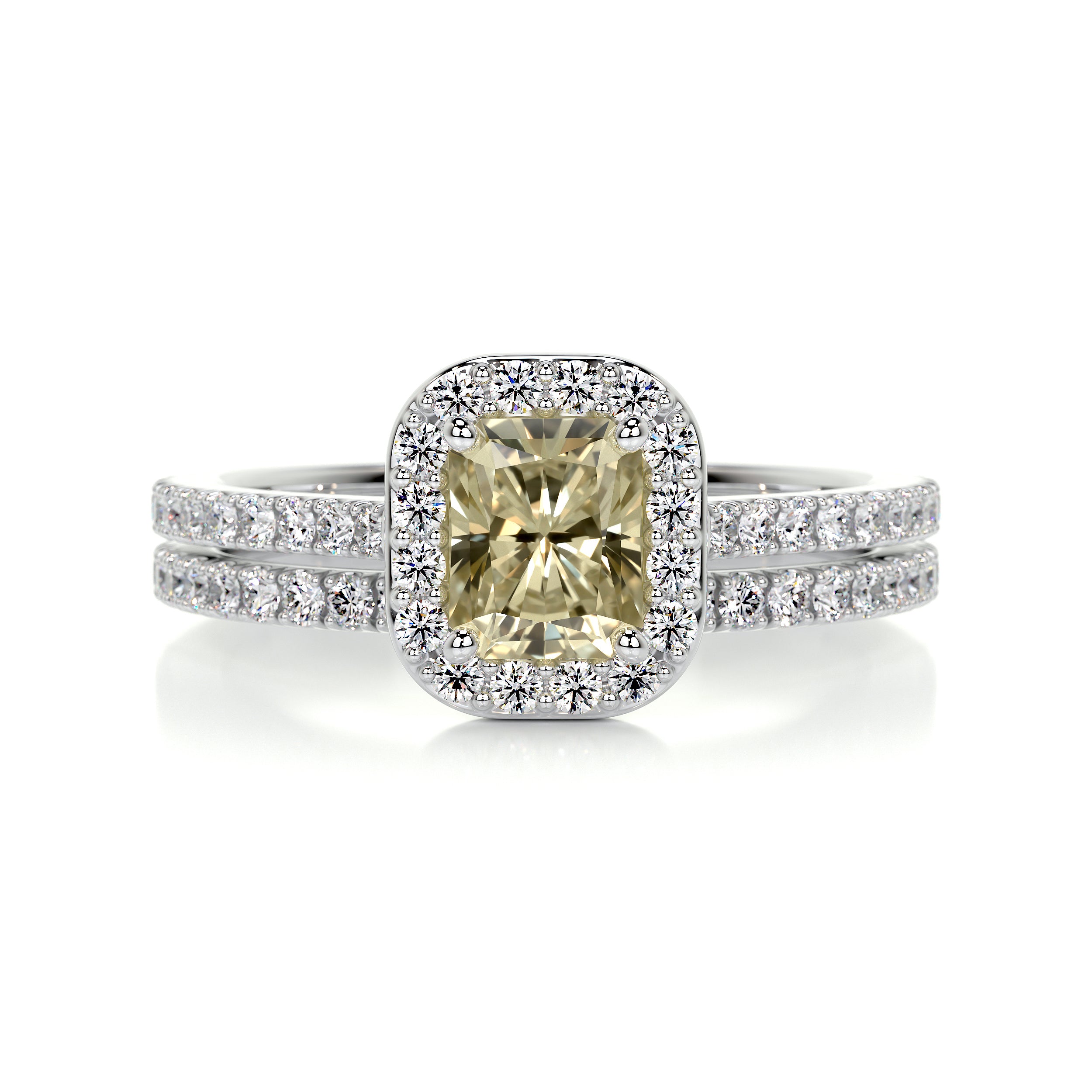 Cora Diamond Bridal Set   (1.50 Carat) -14K White Gold