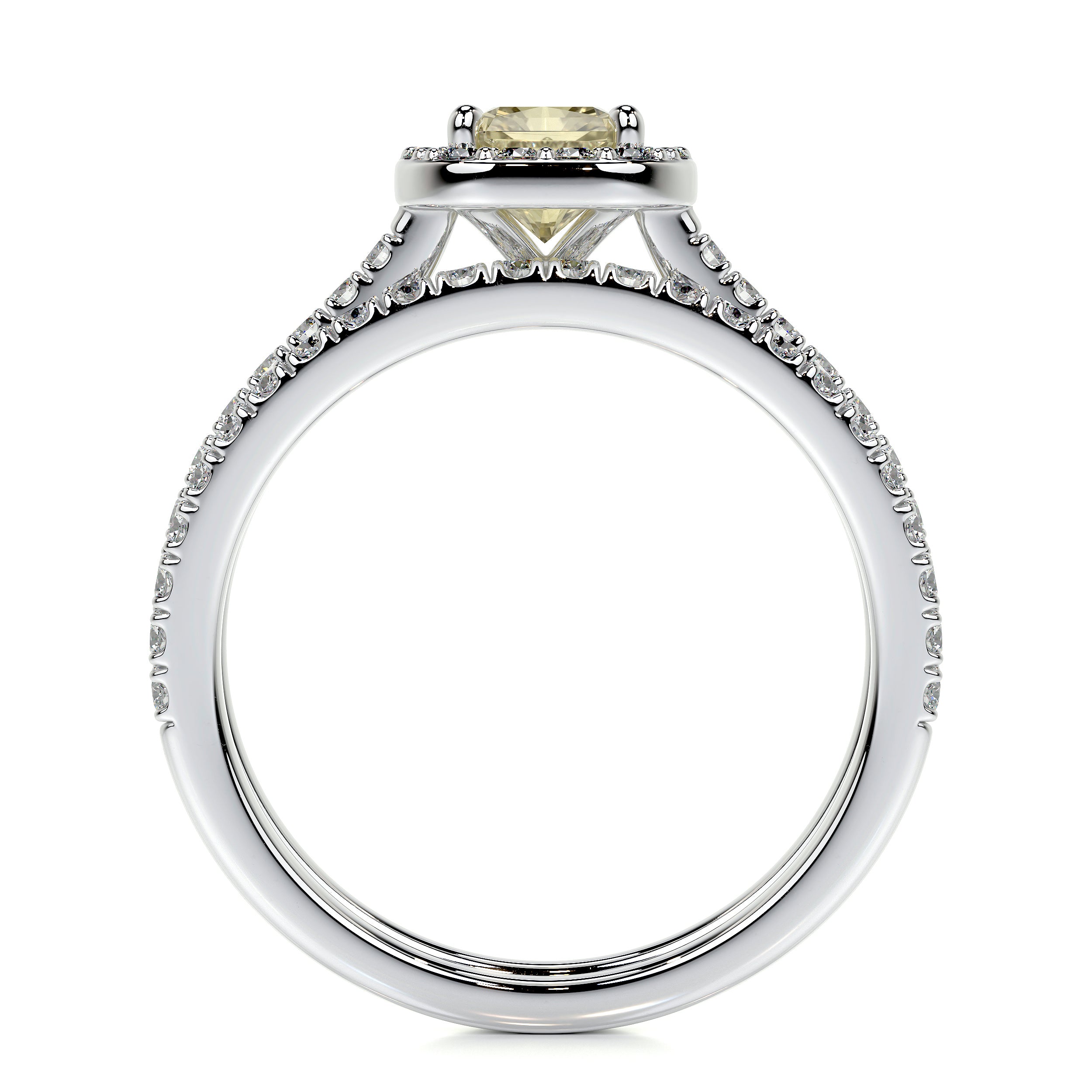 Cora Lab Grown Diamond Bridal Set   (1.50 Carat) -14K White Gold