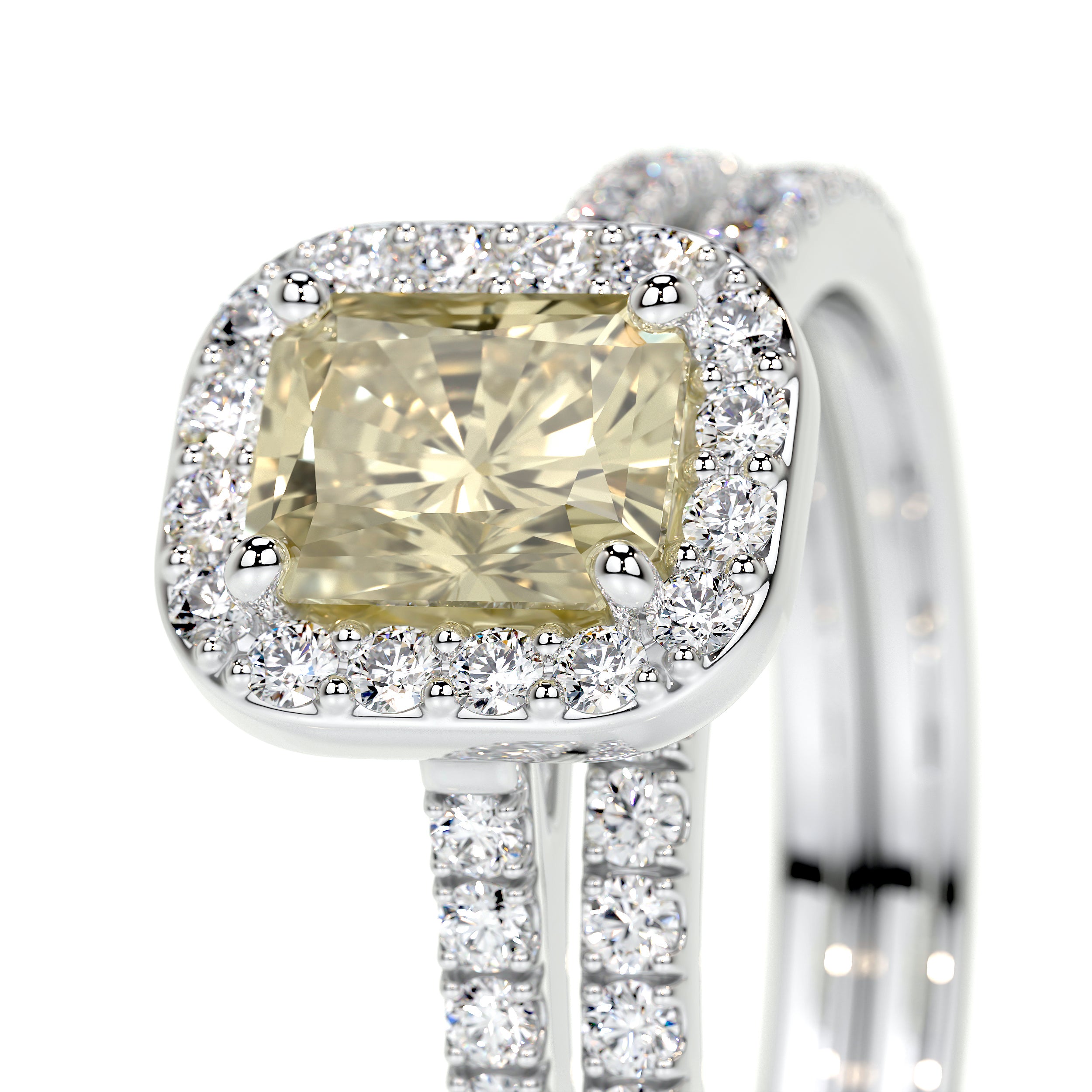 Cora Lab Grown Diamond Bridal Set -18K White Gold