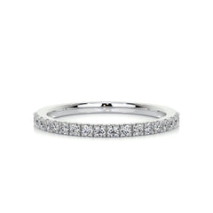 Stephanie Diamond Wedding Ring (0.3 Carat) - 18K White Gold