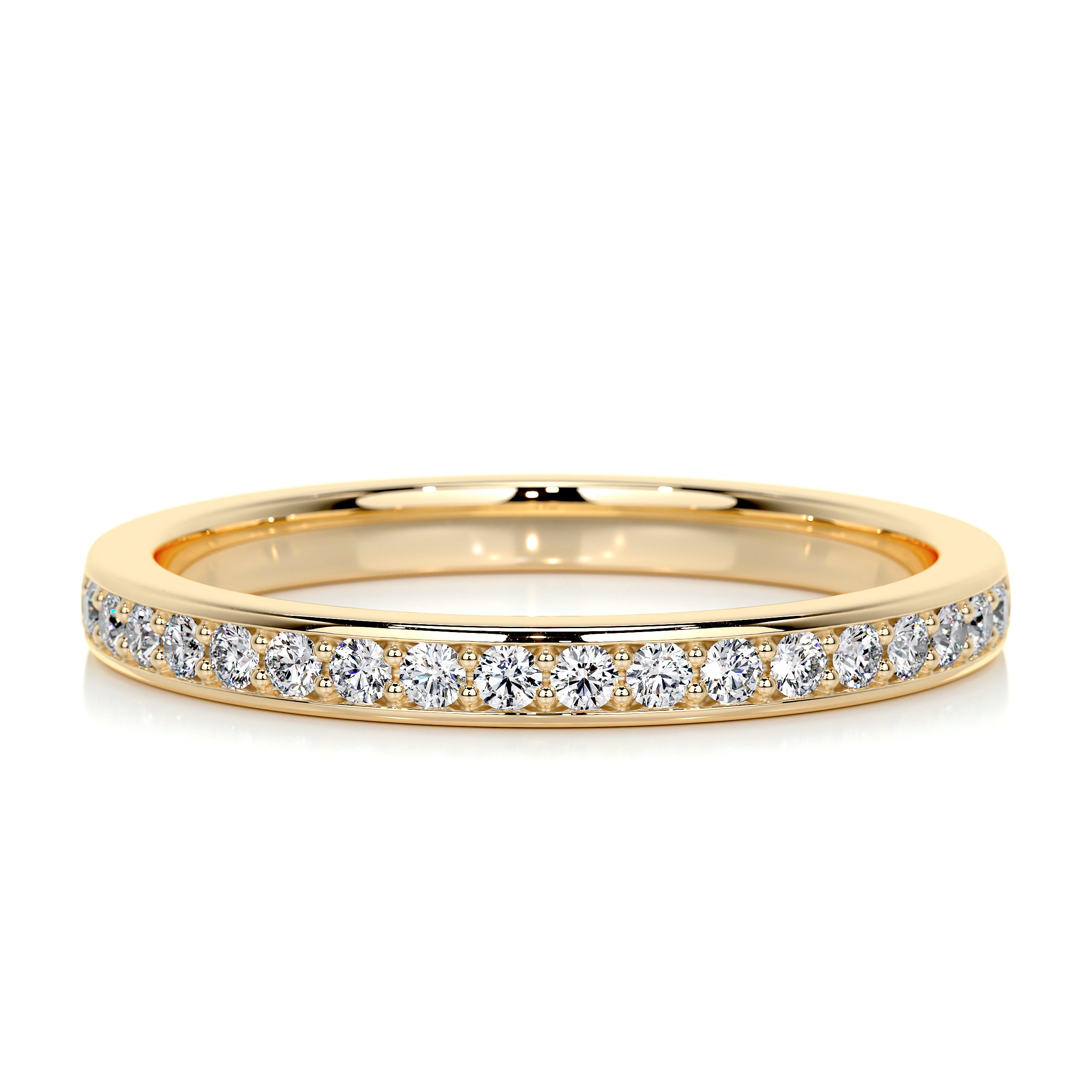Giselle Diamond Wedding Ring   (0.2 Carat) -18K Yellow Gold
