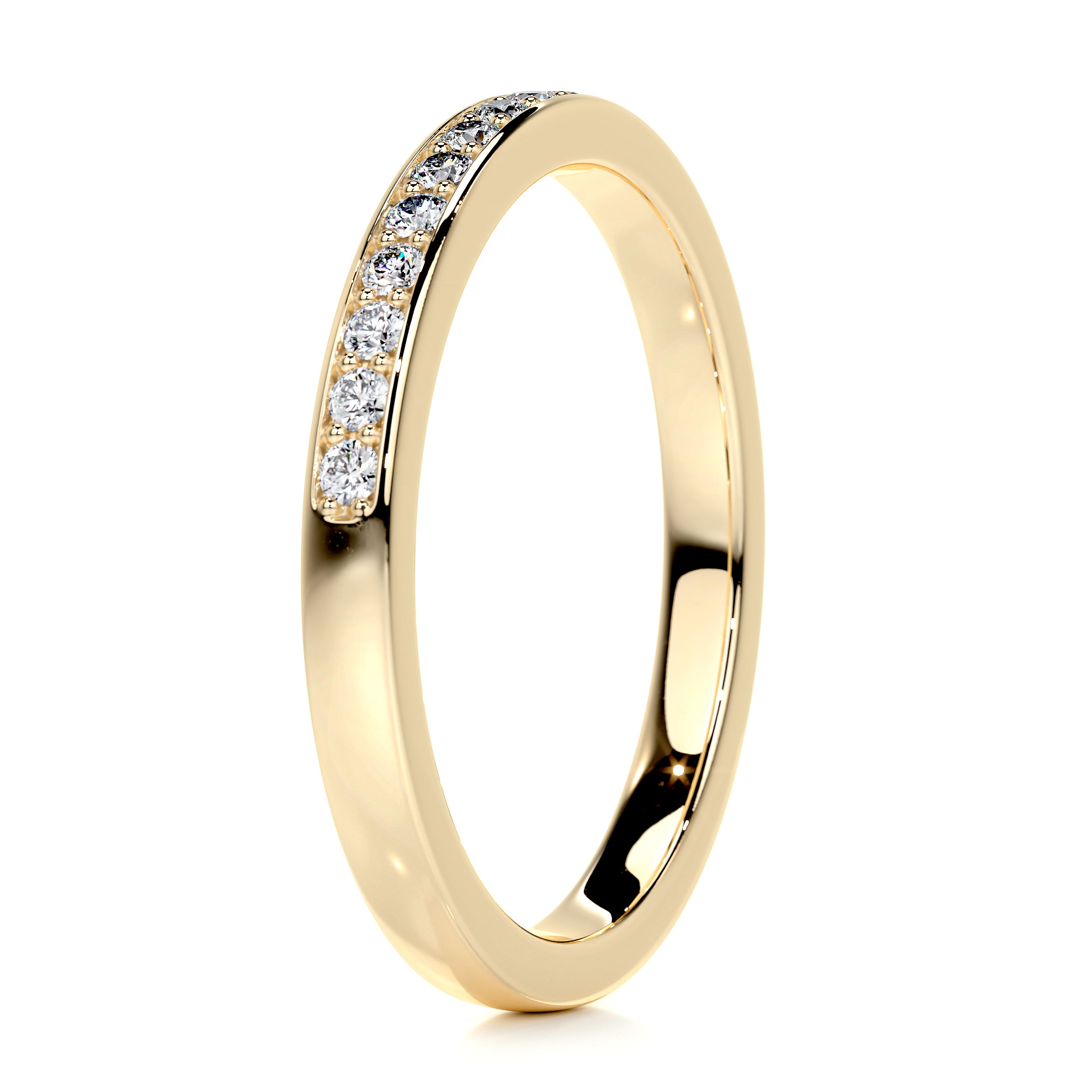 Giselle Diamond Wedding Ring   (0.2 Carat) -18K Yellow Gold
