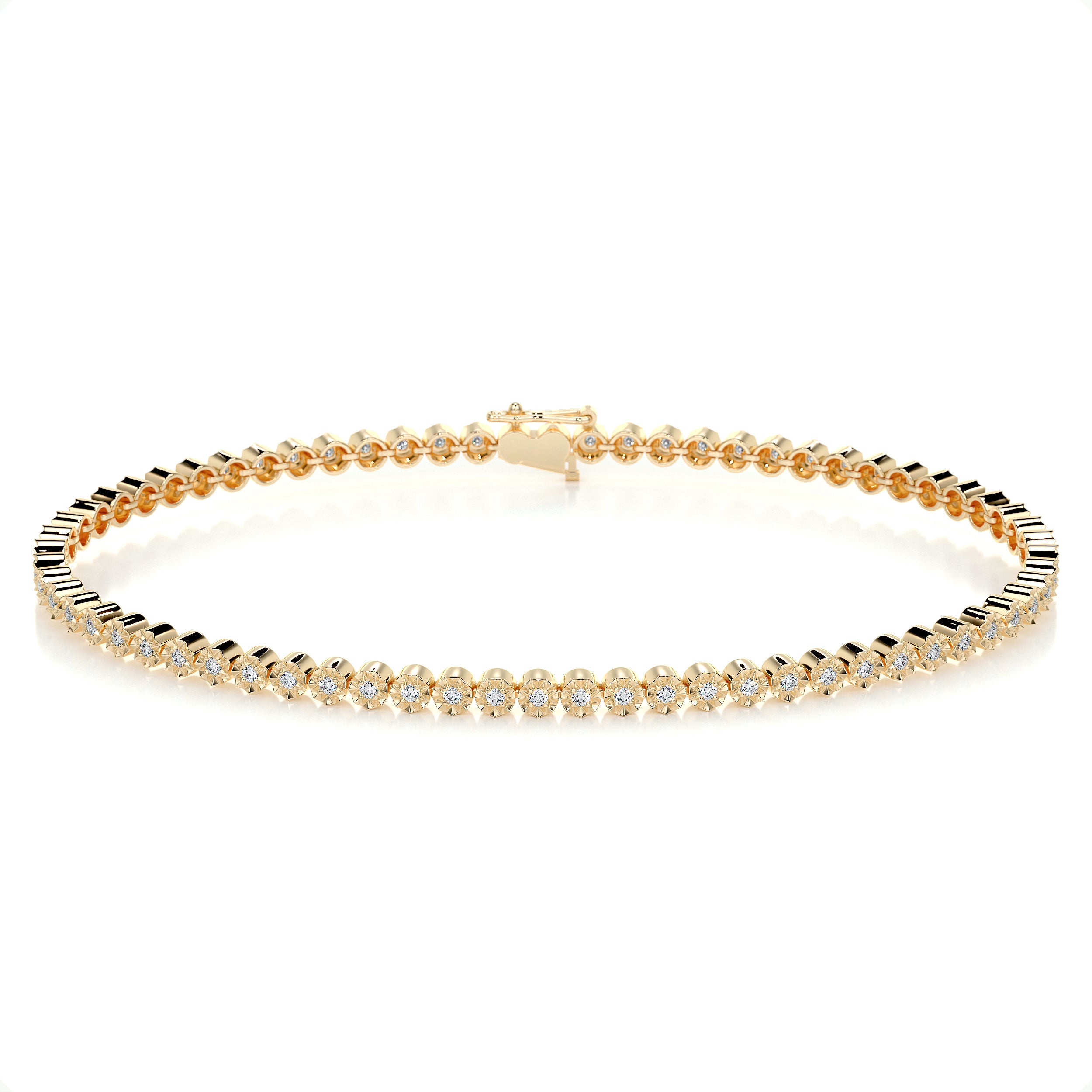 Ingrid Tennis Diamond Bracelet   (0.75 Carat) -18K Yellow Gold
