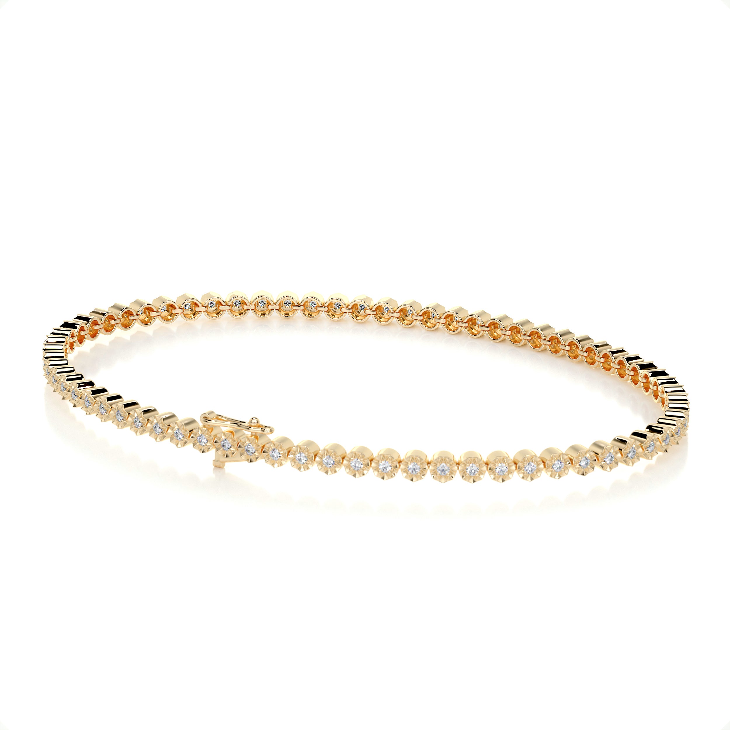 Ingrid Tennis Diamond Bracelet   (0.75 Carat) -18K Yellow Gold