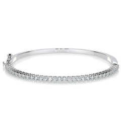 Karla Bangle Diamond Bracelet (1.6 Carat) -18K White Gold