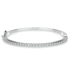Karla Bangle Lab Grown Diamond Bracelet (1.6 Carat) -18K White Gold
