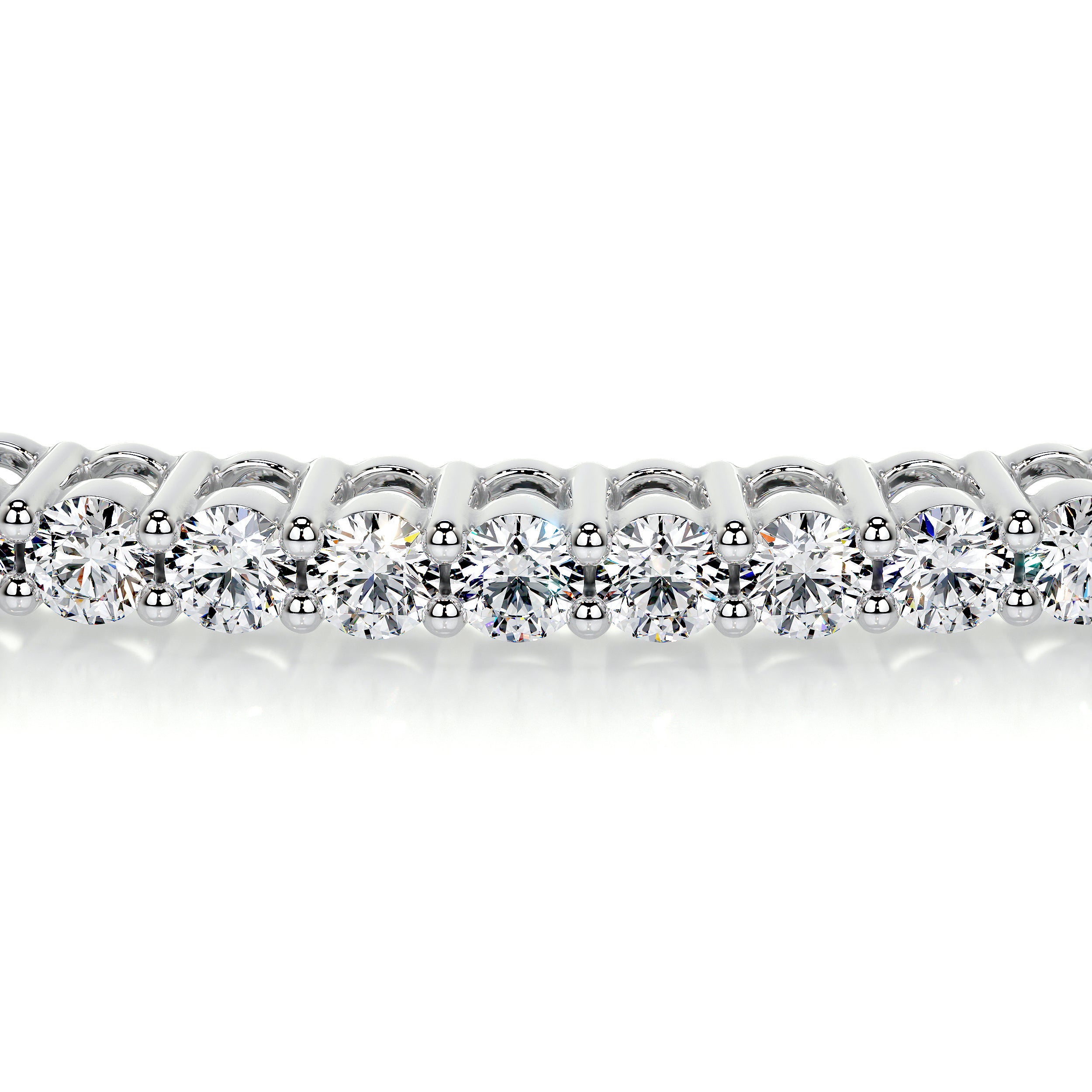 Karla Bangle Lab Grown Diamond Bracelet   (1.6 Carat) -14K White Gold