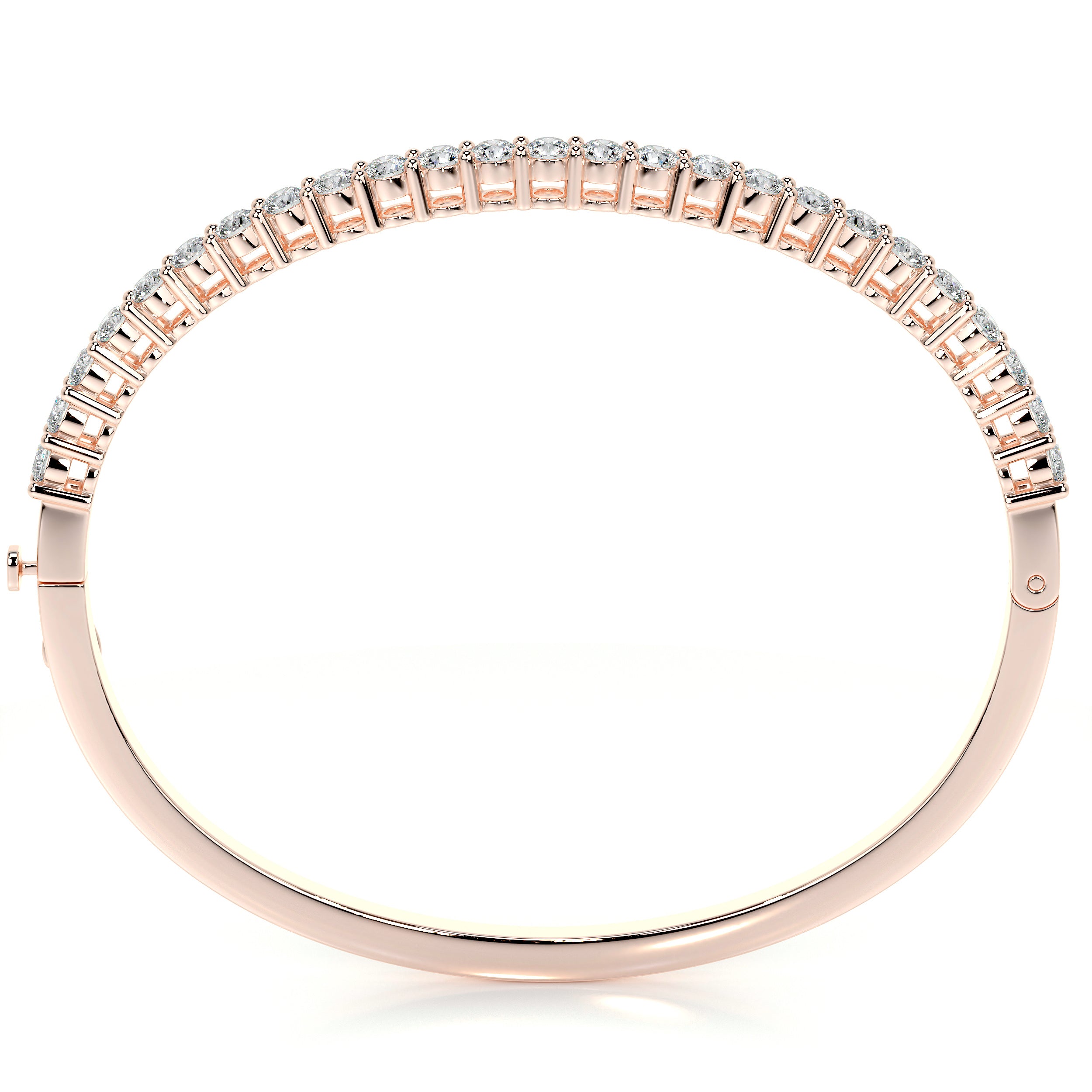 Karla Bangle Diamond Bracelet   (2.5 Carat) -14K Rose Gold