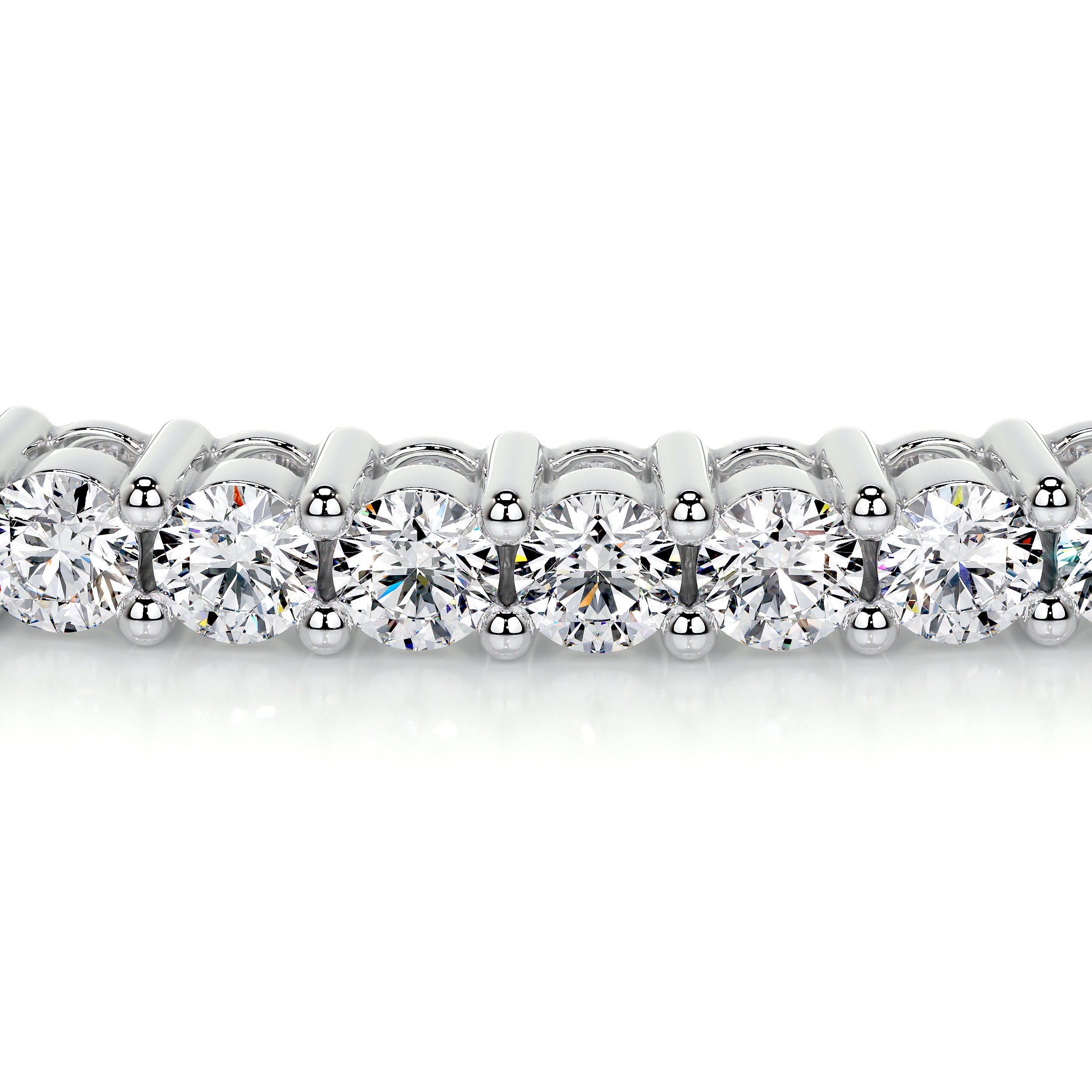 Karla Bangle Lab Grown Diamond Bracelet   (2.5 Carat) -18K White Gold
