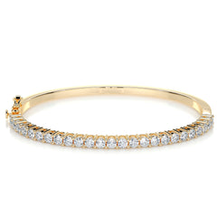 Karla Bangle Diamond Bracelet (2.5 Carat) -18K Yellow Gold