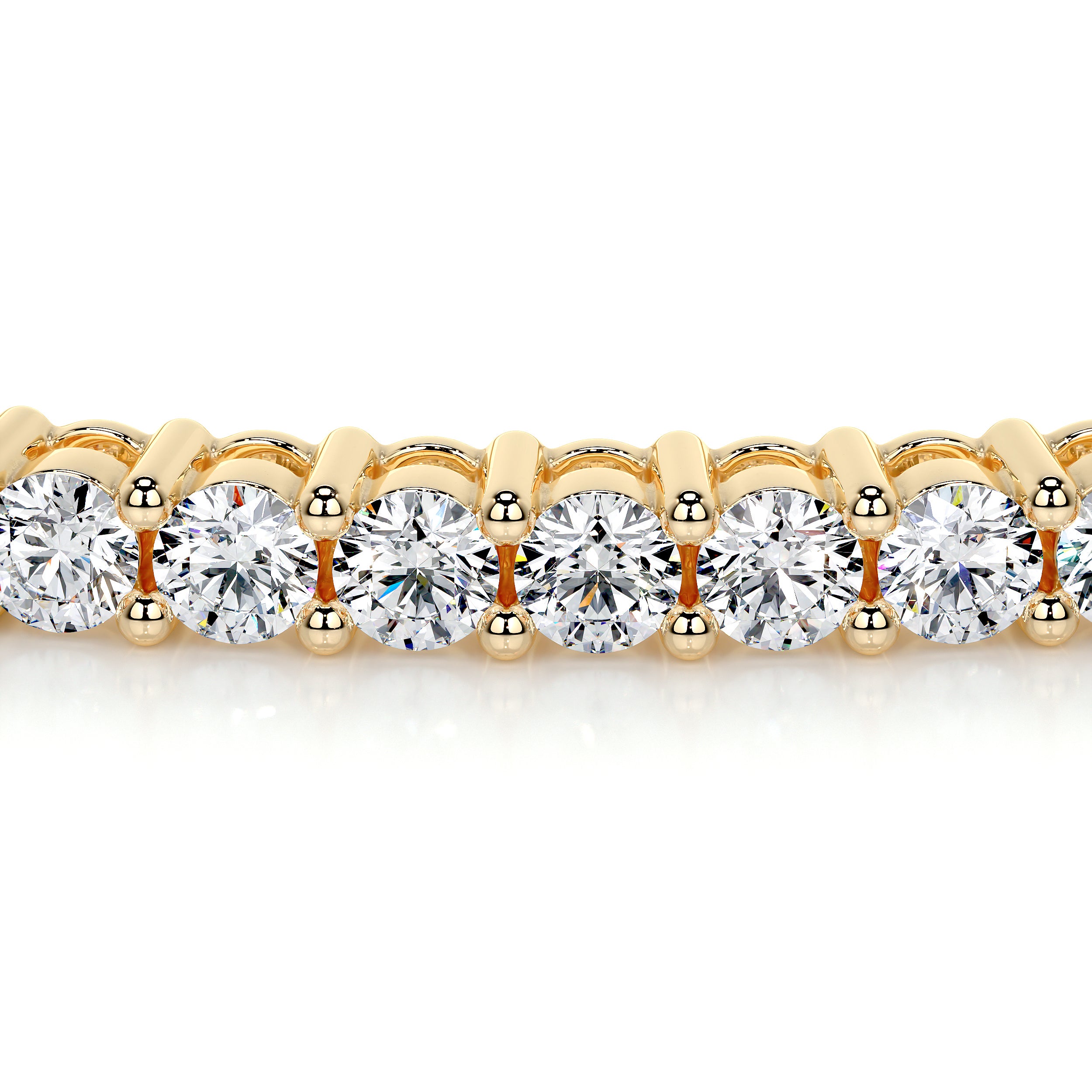 Karla Bangle Lab Grown Diamond Bracelet   (2.5 Carat) -18K Yellow Gold