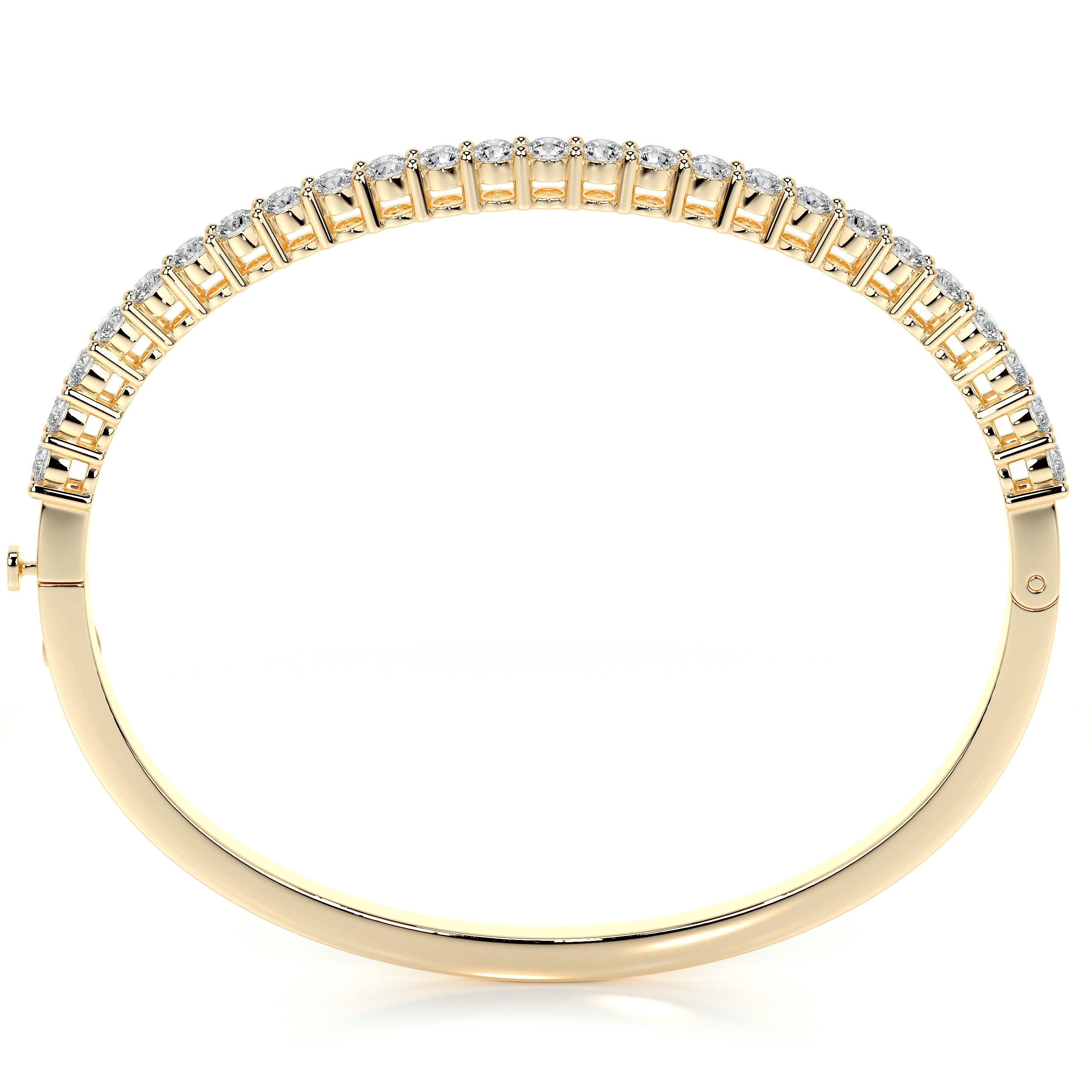 Karla Bangle Diamond Bracelet   (2.5 Carat) -18K Yellow Gold