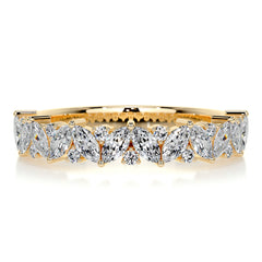 Regina Diamond Wedding Ring (0.85 Carat) -18K Yellow Gold