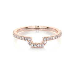 Luna Lab Grown Diamond Wedding Ring (0.30 Carat) -14K Rose Gold