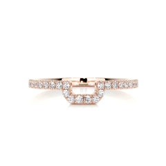 Luna Diamond Wedding Ring (0.30 Carat) -14K Rose Gold