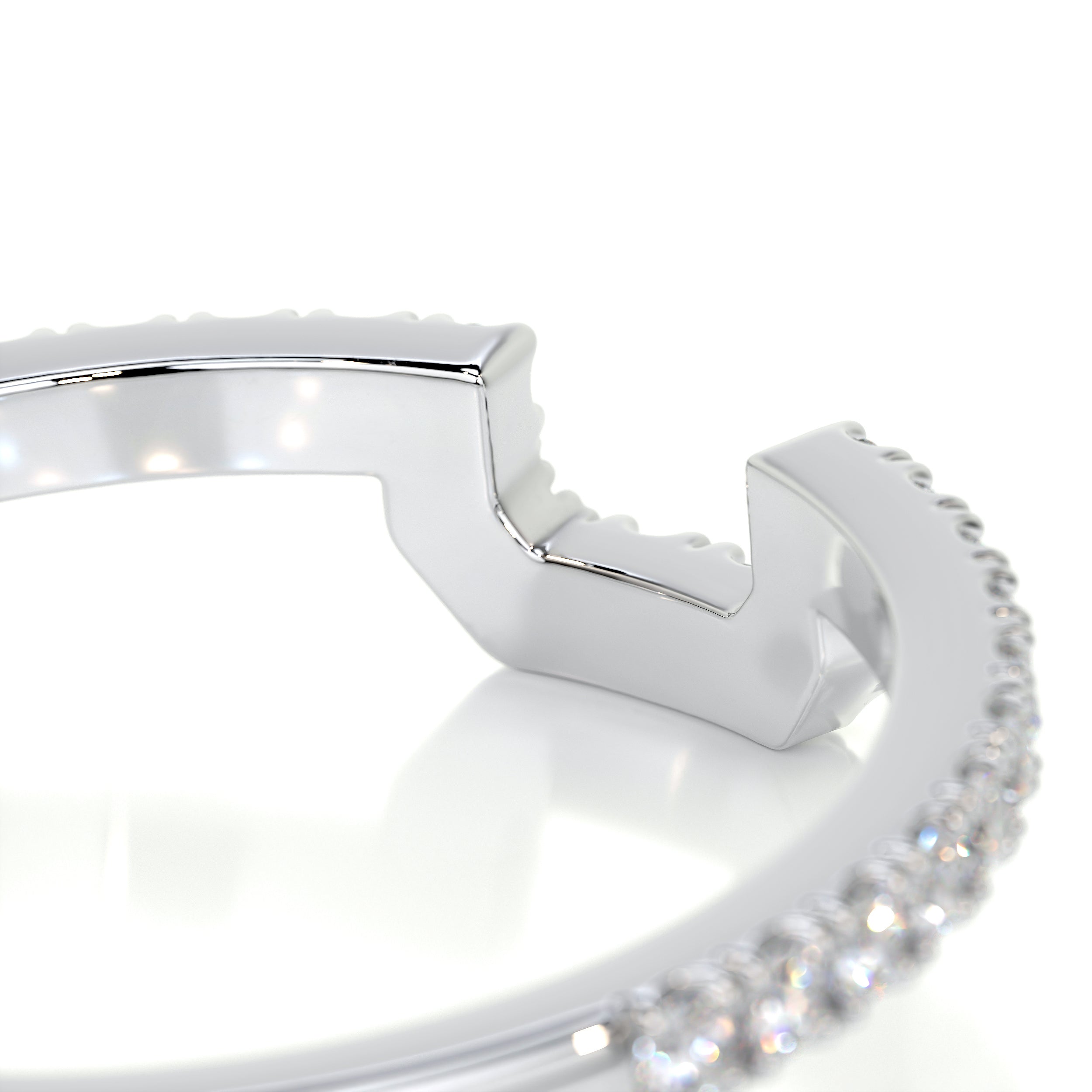 Luna Diamond Wedding Ring   (0.30 Carat) -14K White Gold