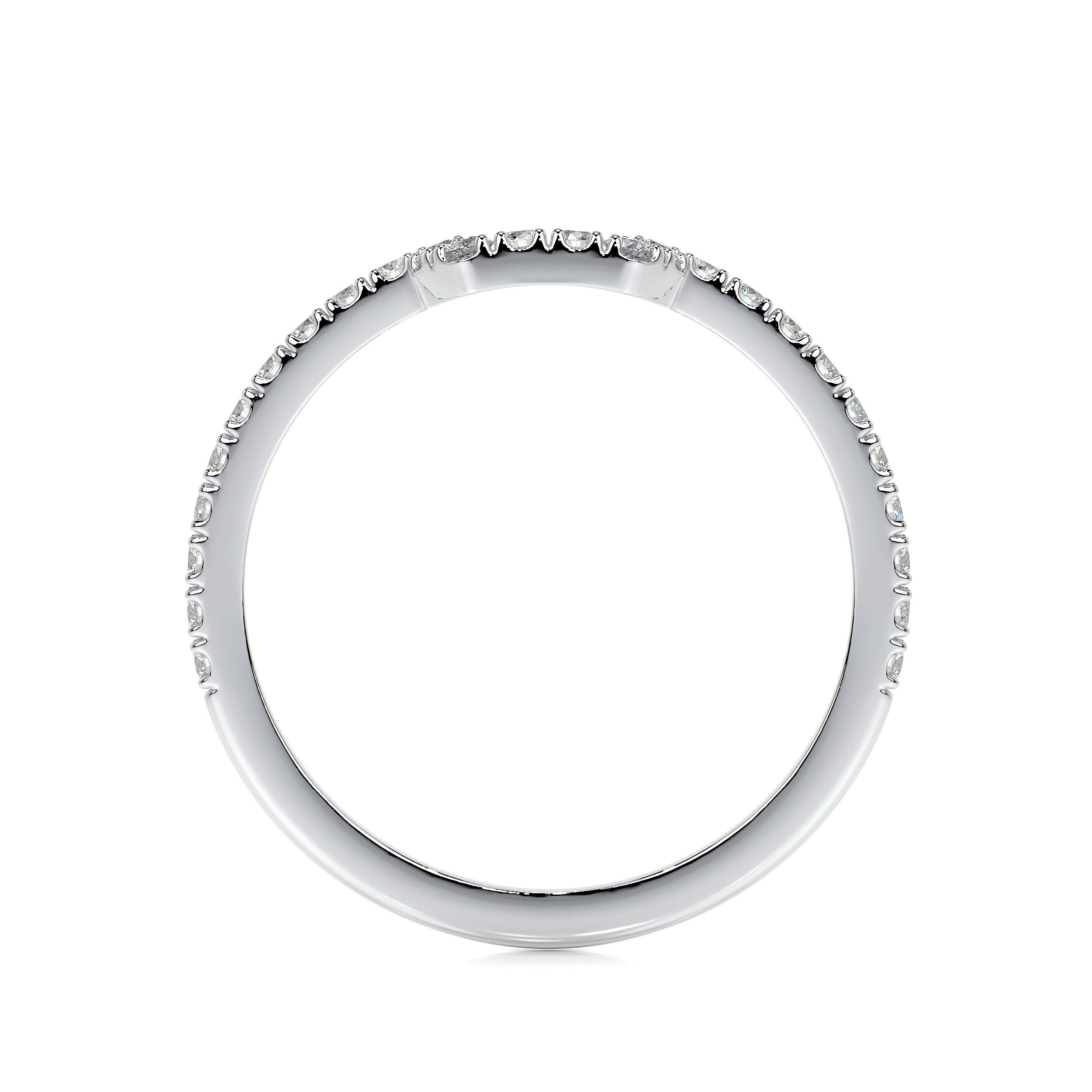 Luna Lab Grown Diamond Wedding Ring   (0.30 Carat) -18K White Gold