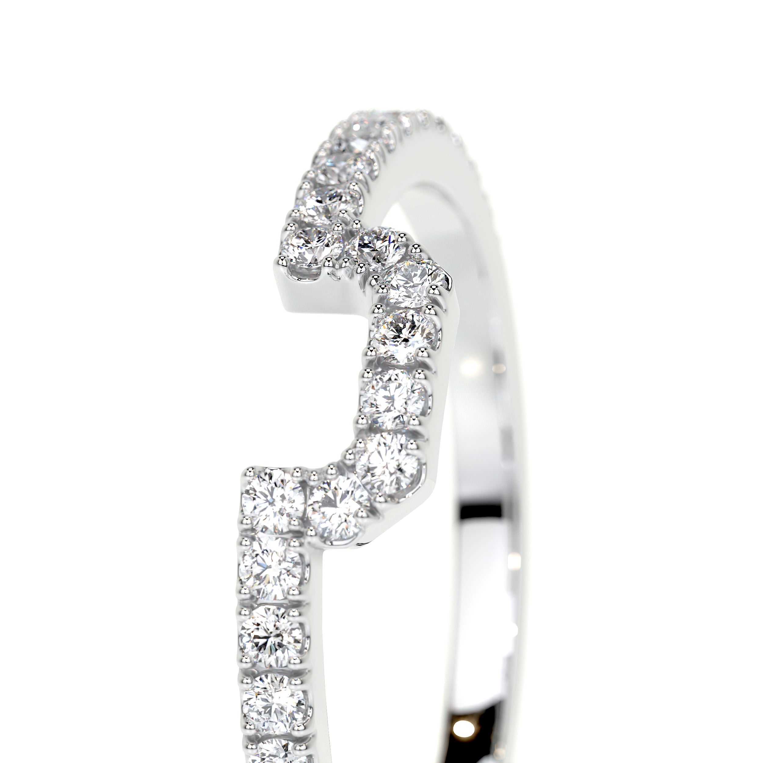 Luna Lab Grown Diamond Wedding Ring   (0.30 Carat) -18K White Gold