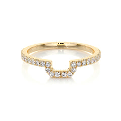 Luna Lab Grown Diamond Wedding Ring (0.30 Carat) -18K Yellow Gold
