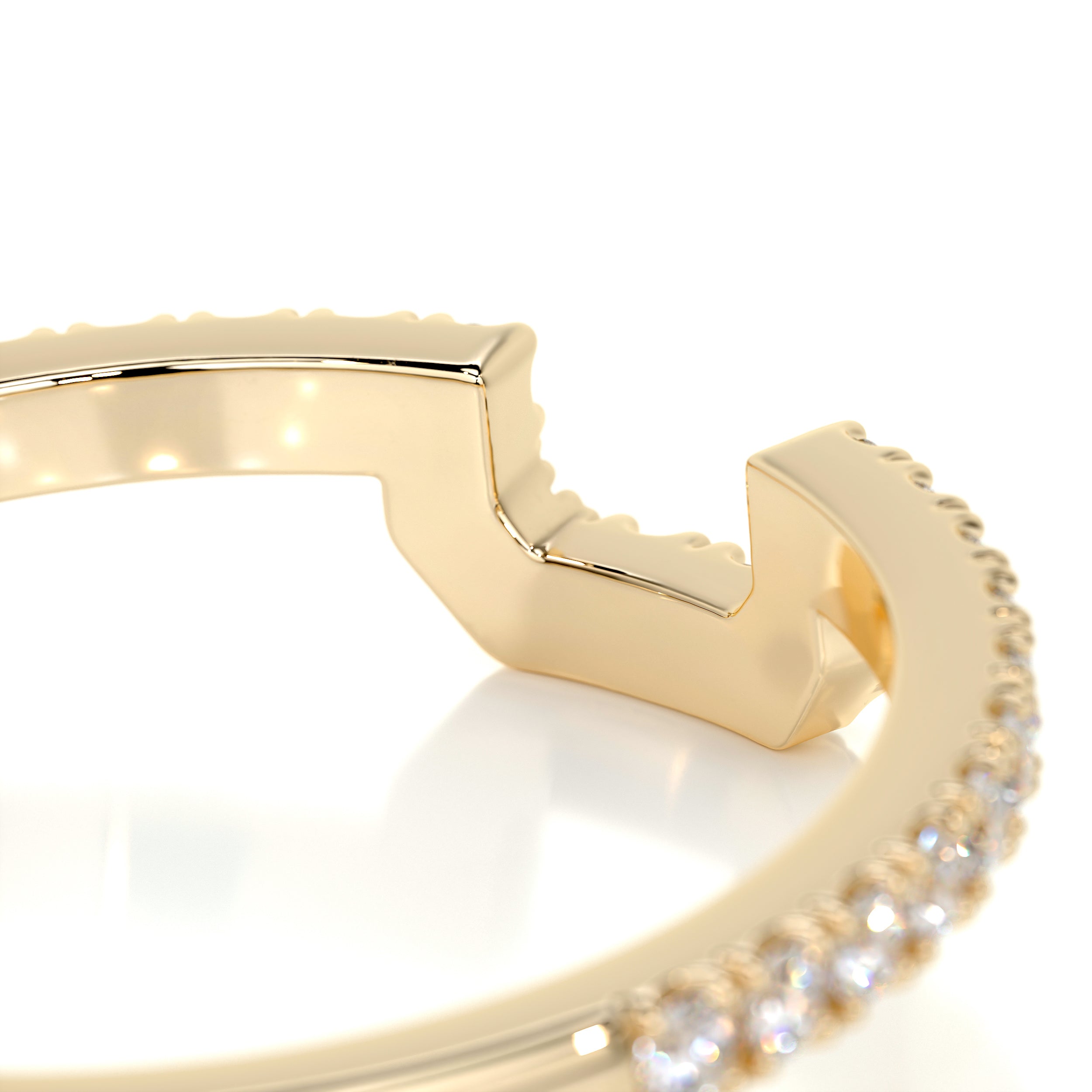 Luna Diamond Wedding Ring   (0.30 Carat) -18K Yellow Gold