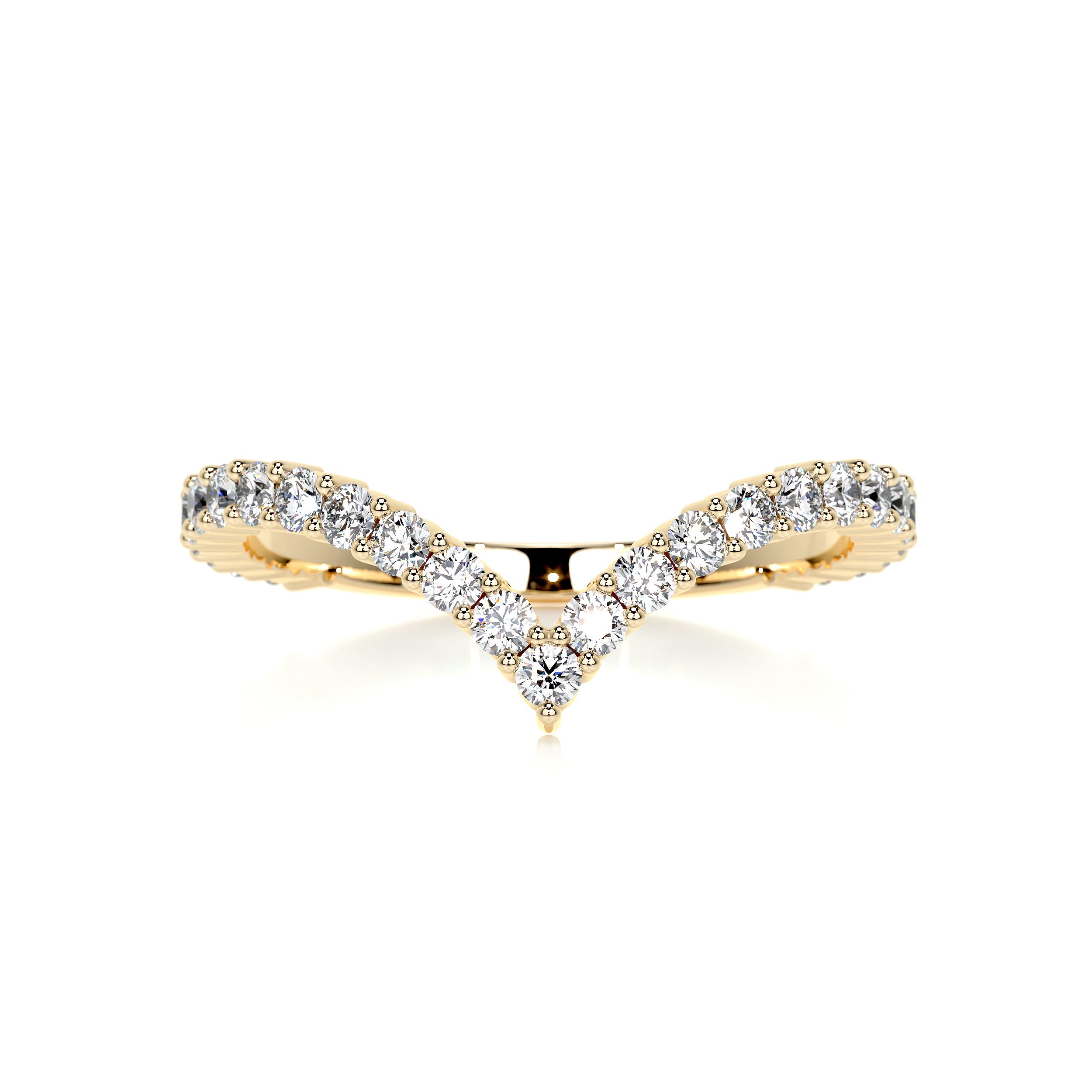 Dawn Diamond Wedding Ring   (0.50 Carat) -18K Yellow Gold