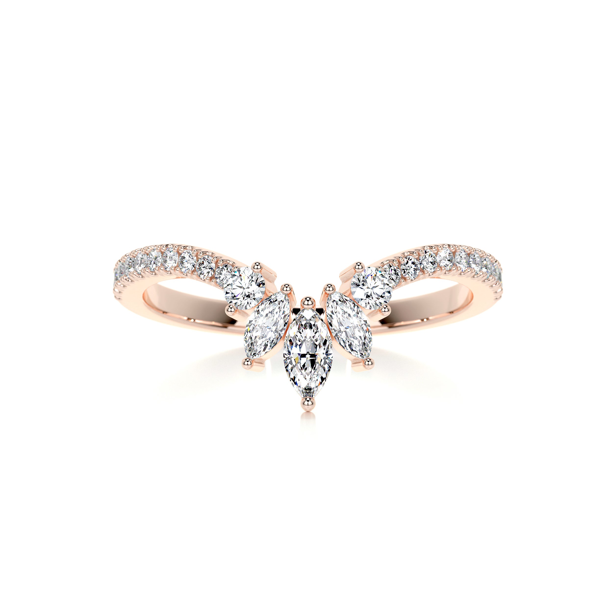 Lauren Diamond Wedding Ring   (0.30 Carat) -14K Rose Gold