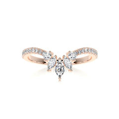 Lauren Diamond Wedding Ring (0.30 Carat) -14K Rose Gold