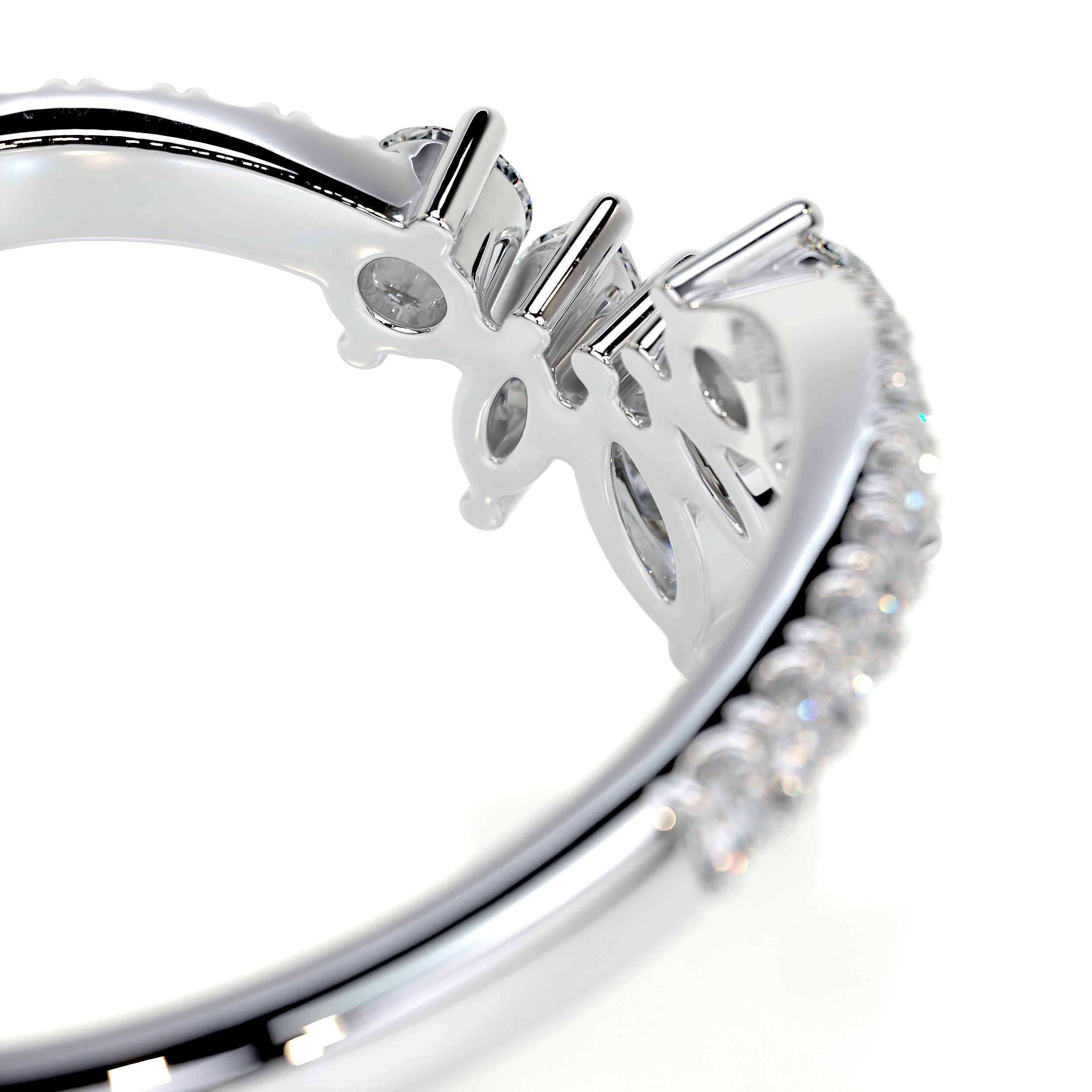 Lauren Diamond Wedding Ring   (0.30 Carat) -14K White Gold