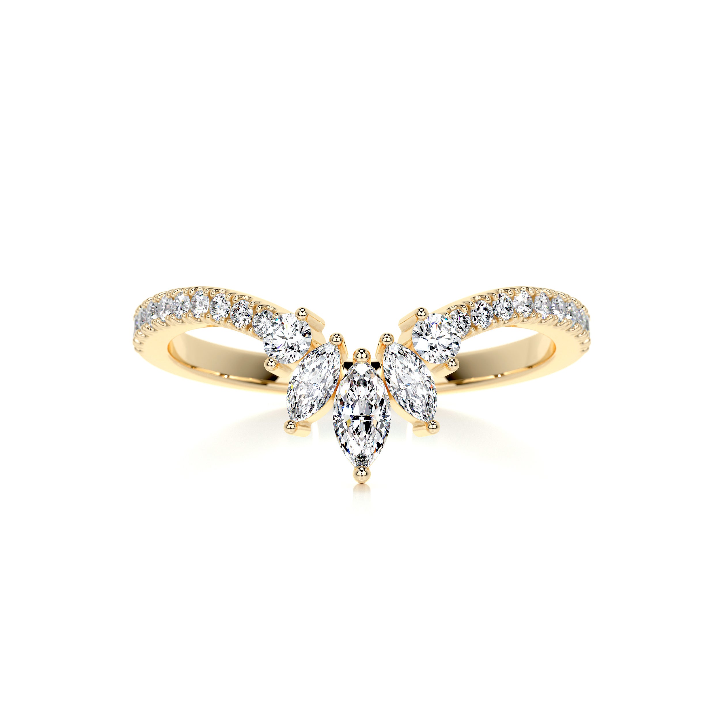Lauren Diamond Wedding Ring   (0.30 Carat) -18K Yellow Gold
