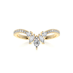 Lauren Diamond Wedding Ring (0.30 Carat) -18K Yellow Gold