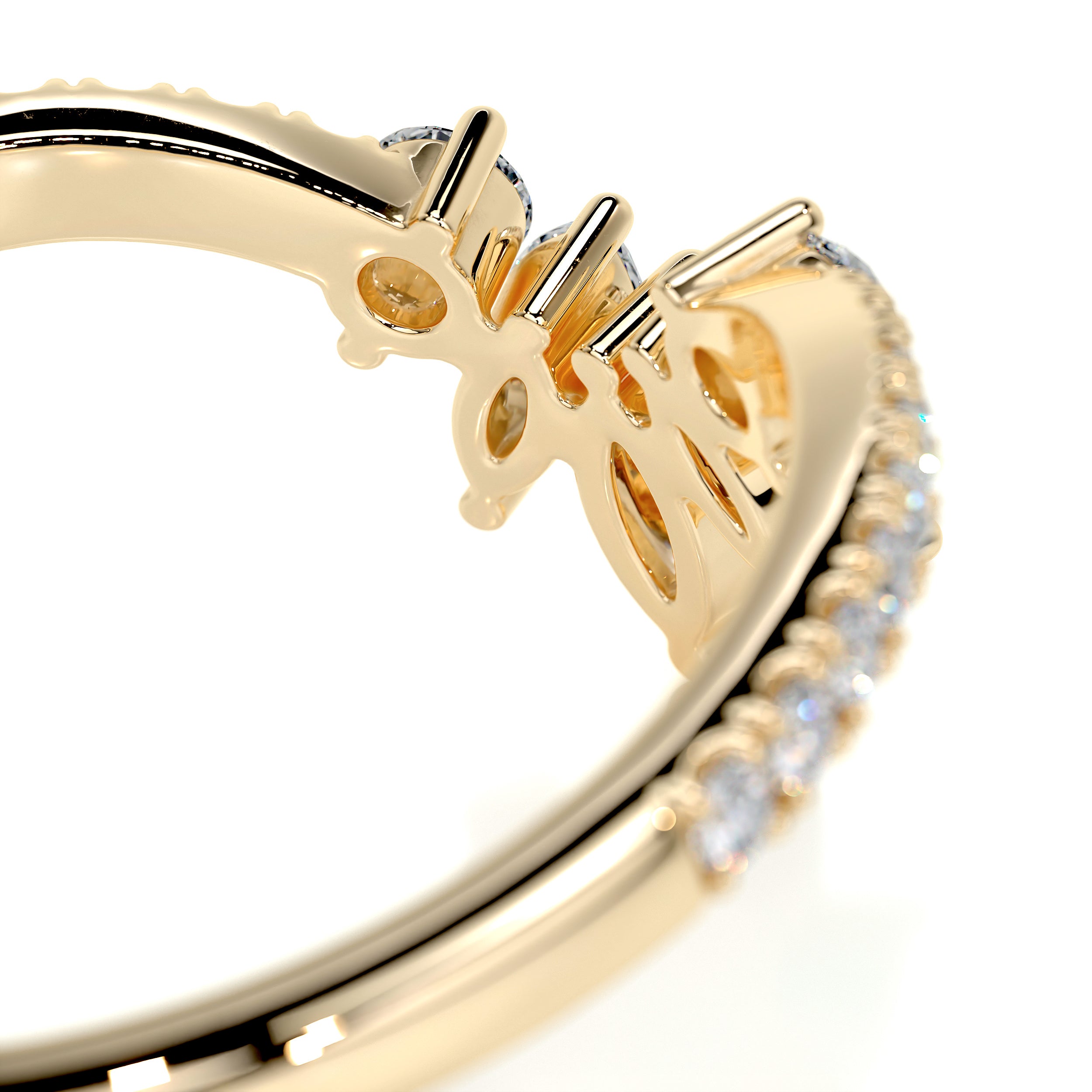 Lauren Diamond Wedding Ring   (0.30 Carat) -18K Yellow Gold