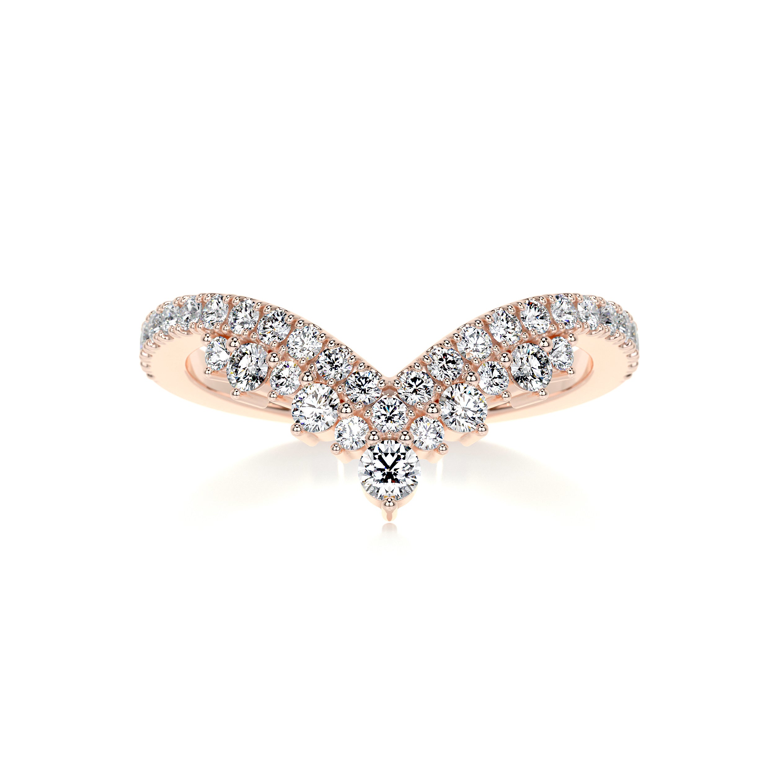 Mia Diamond Wedding Ring   (0.50 Carat) -14K Rose Gold