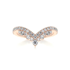 Mia Diamond Wedding Ring (0.50 Carat) -14K Rose Gold