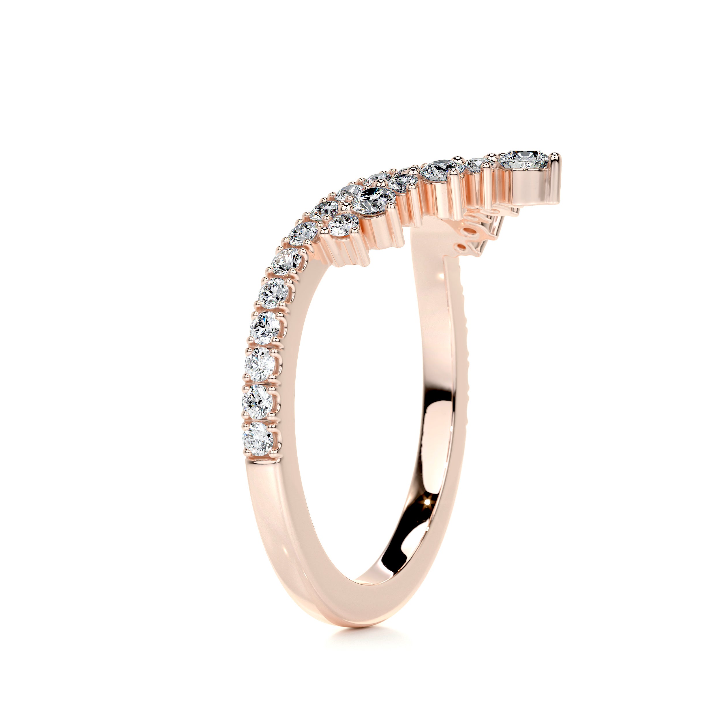 Mia Diamond Wedding Ring   (0.50 Carat) -14K Rose Gold
