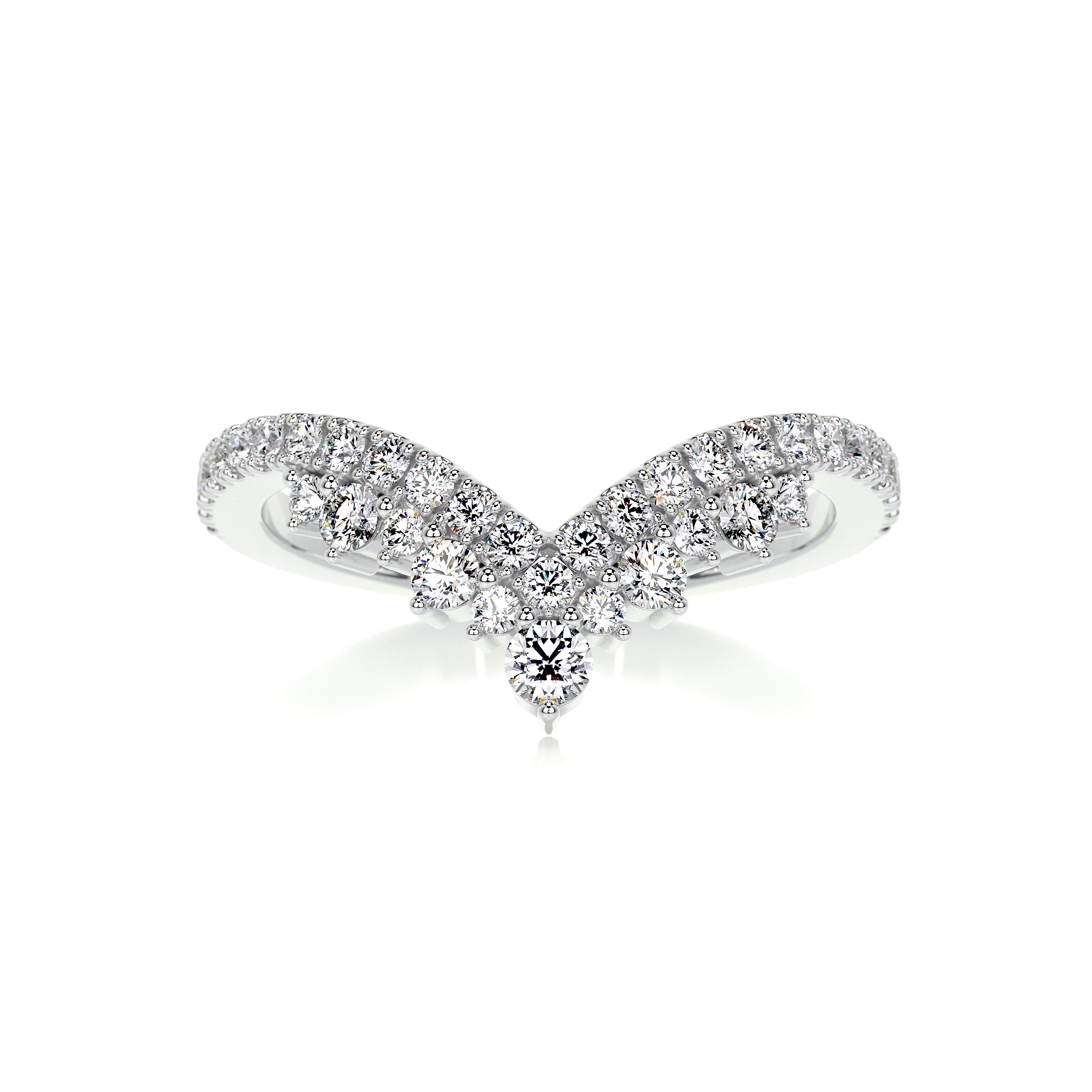 Mia Diamond Wedding Ring   (0.50 Carat) -18K White Gold