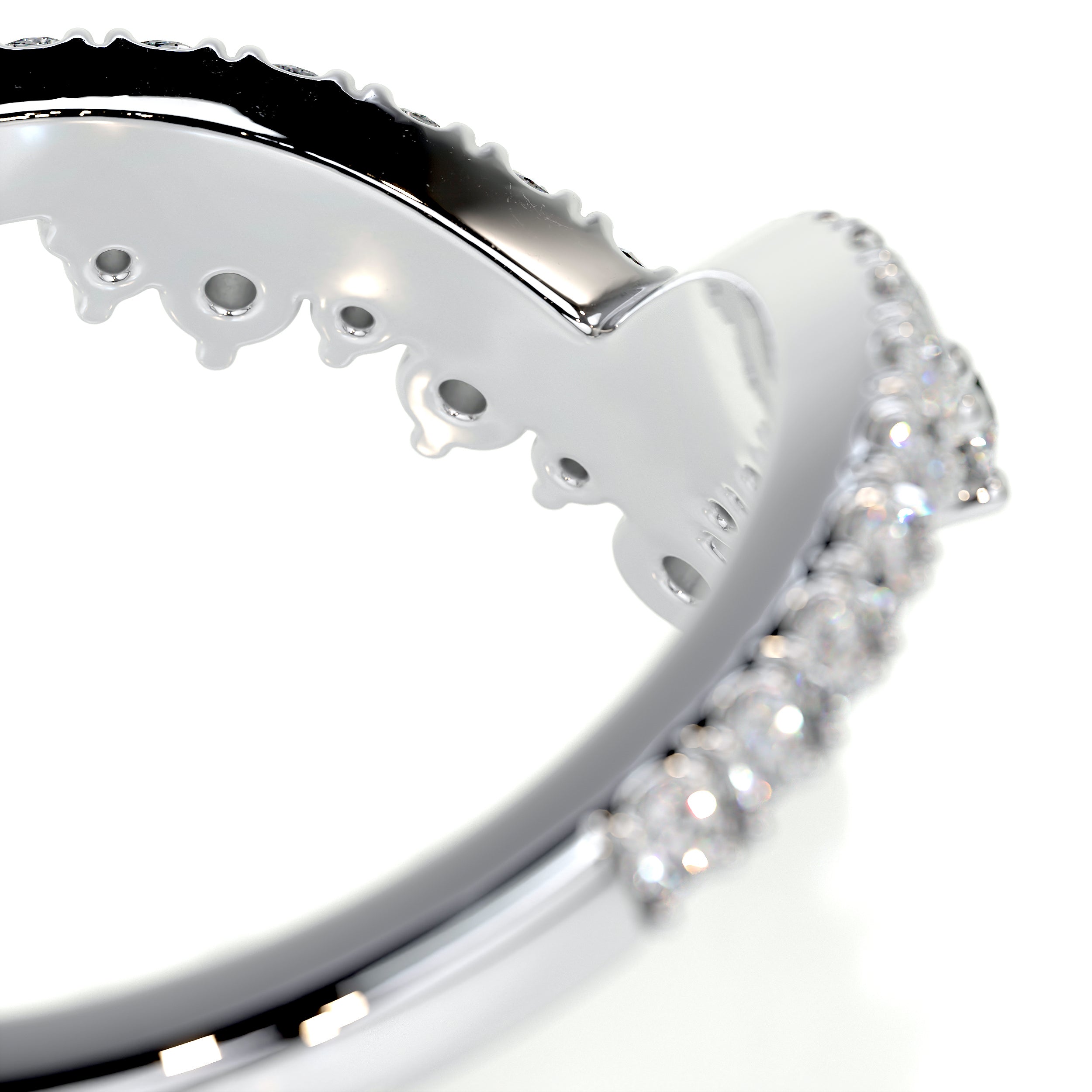 Mia Diamond Wedding Ring   (0.50 Carat) -14K White Gold