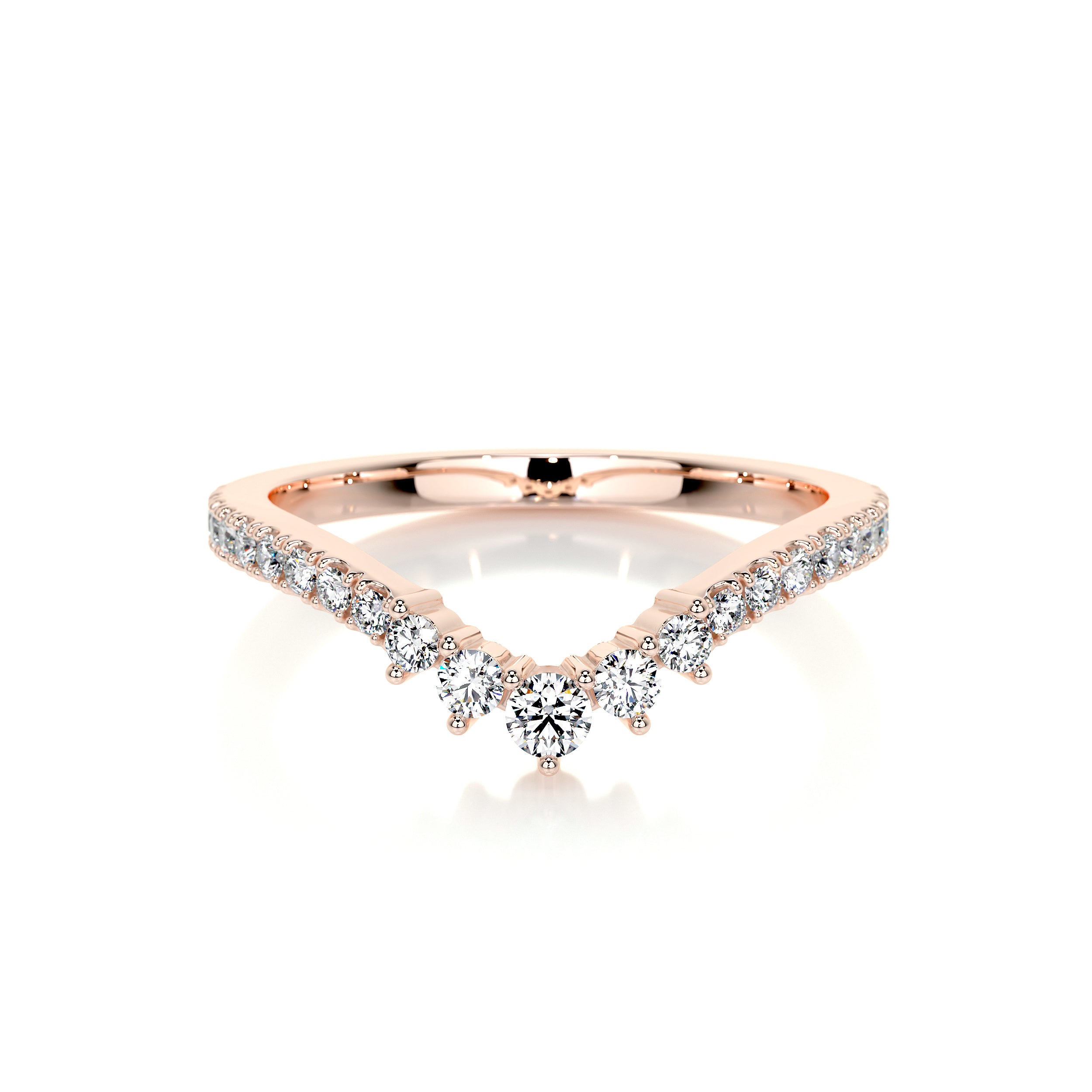 Mia Lab Grown Diamond Wedding Ring   (0.35 Carat) -14K Rose Gold