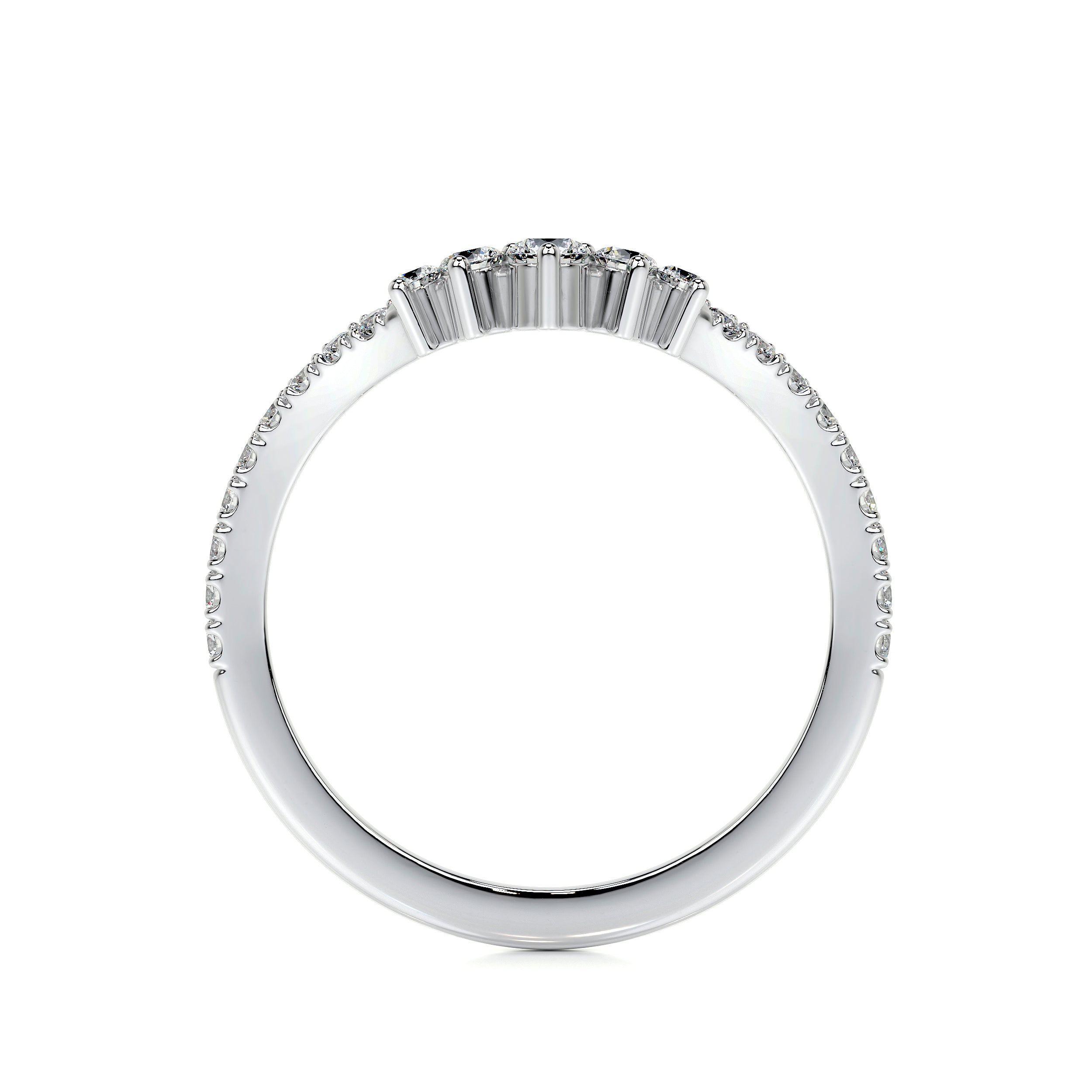 Mia Lab Grown Diamond Wedding Ring   (0.35 Carat) -18K White Gold