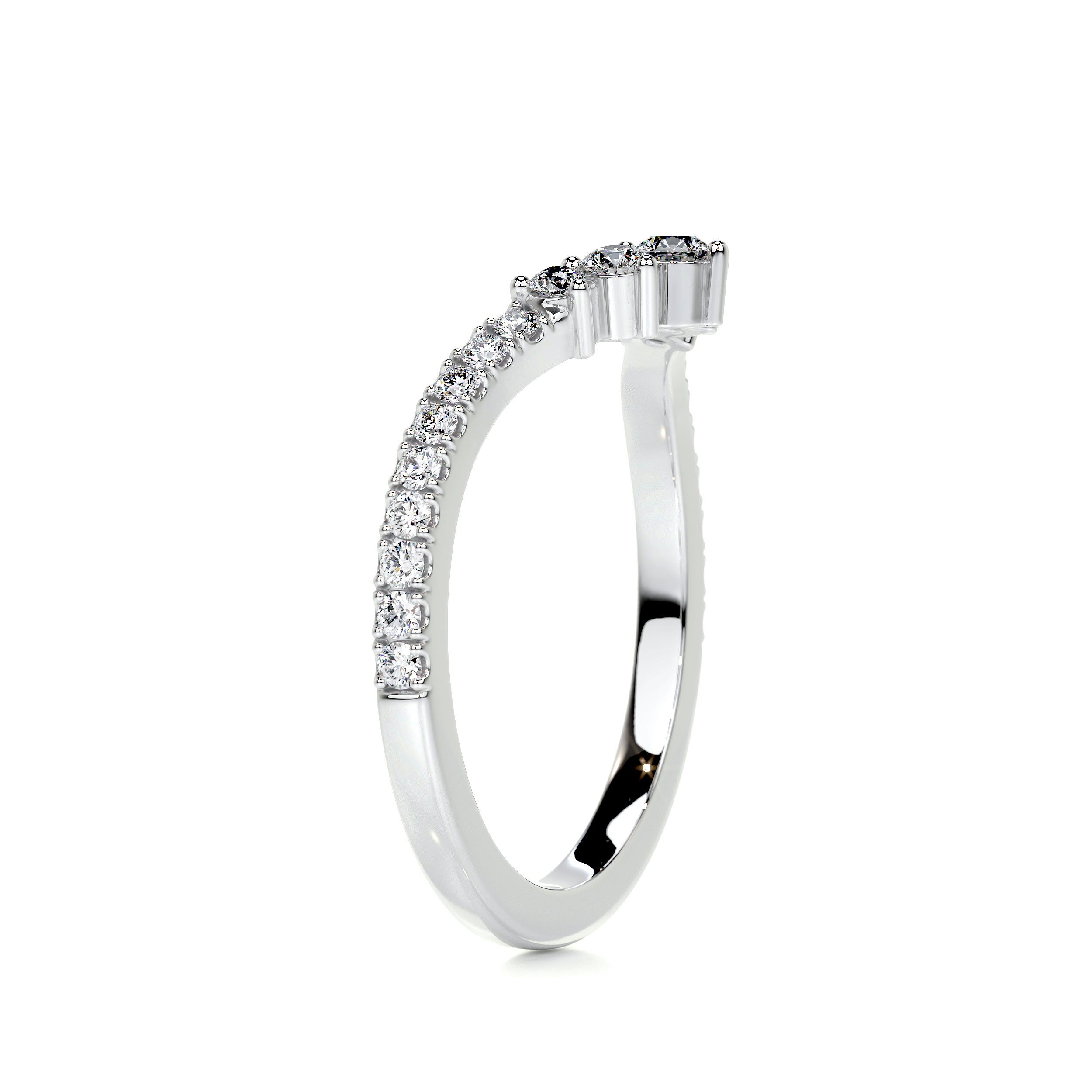 Mia Diamond Wedding Ring   (0.35 Carat) -18K White Gold