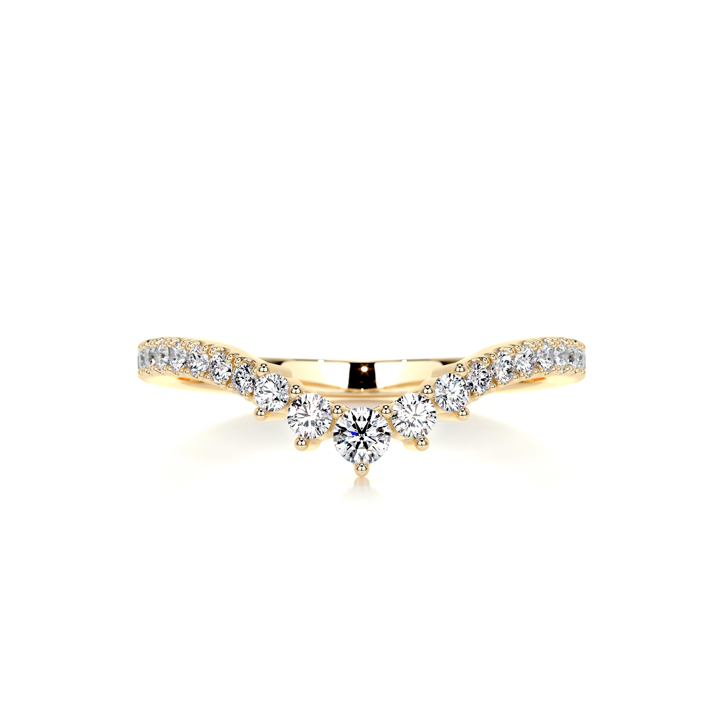 Mia Diamond Wedding Ring   (0.35 Carat) -18K Yellow Gold