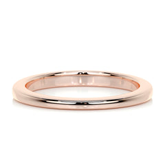 Alex Men's Wedding Band -14K Rose Gold